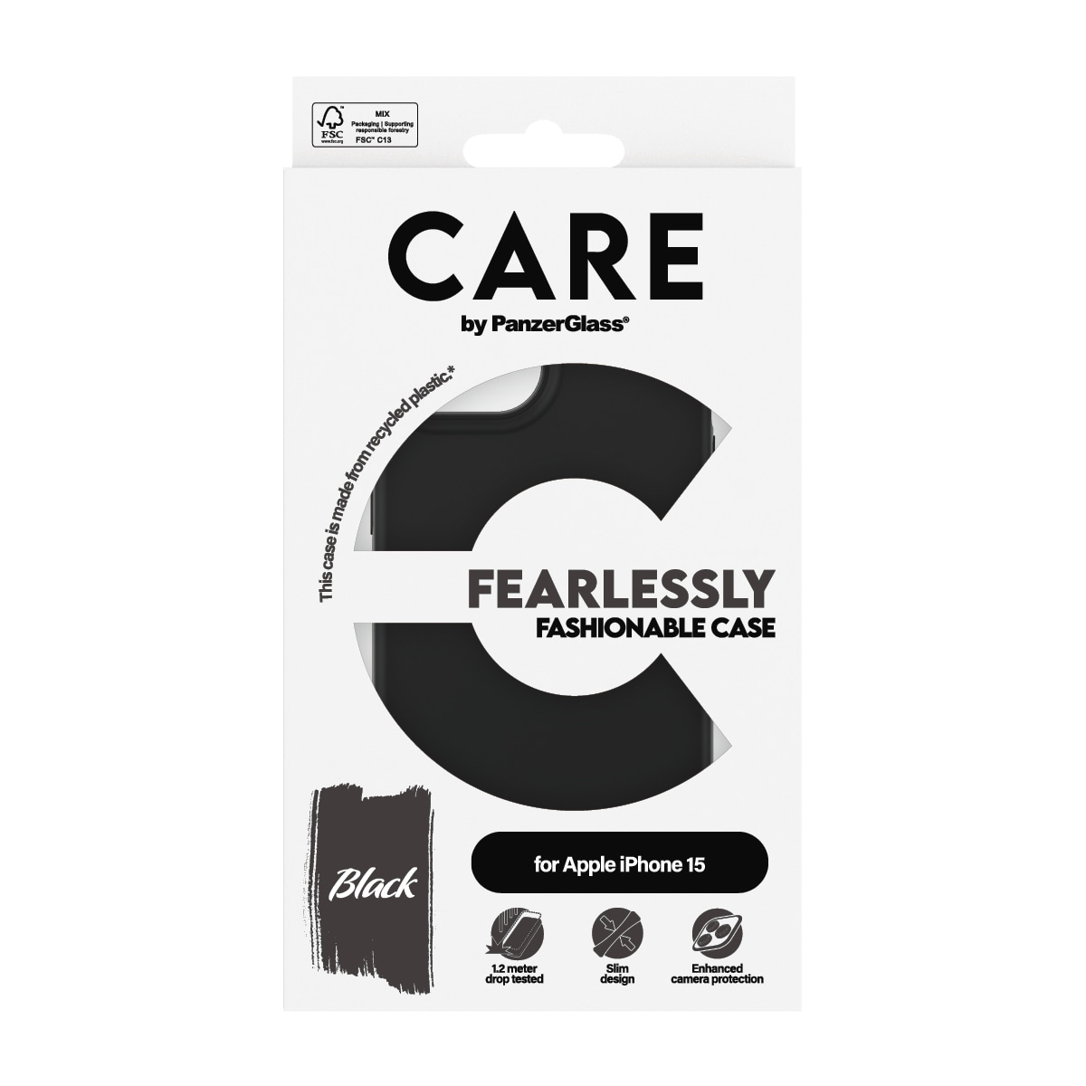 CARE by PanzerGlass Housse pour téléphone portable »Fashionable Case für Apple iPhone 15« Backcover, Schutzhülle, Handyschutzhülle, Case, Schutzcase, stossfest