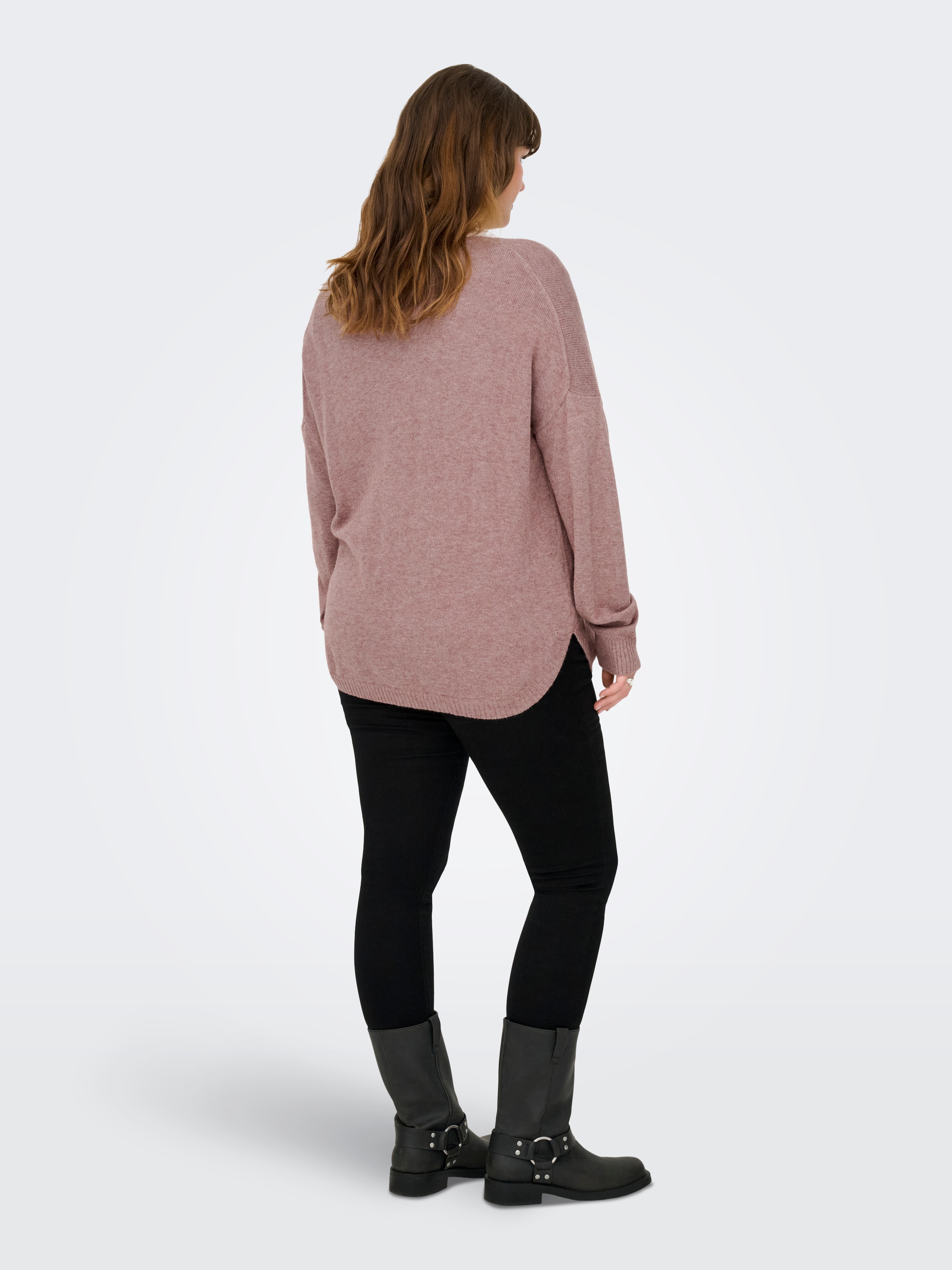 ONLY CARMAKOMA Pull col V »CARMARGARETA LS PULLOVER KNT NOOS«