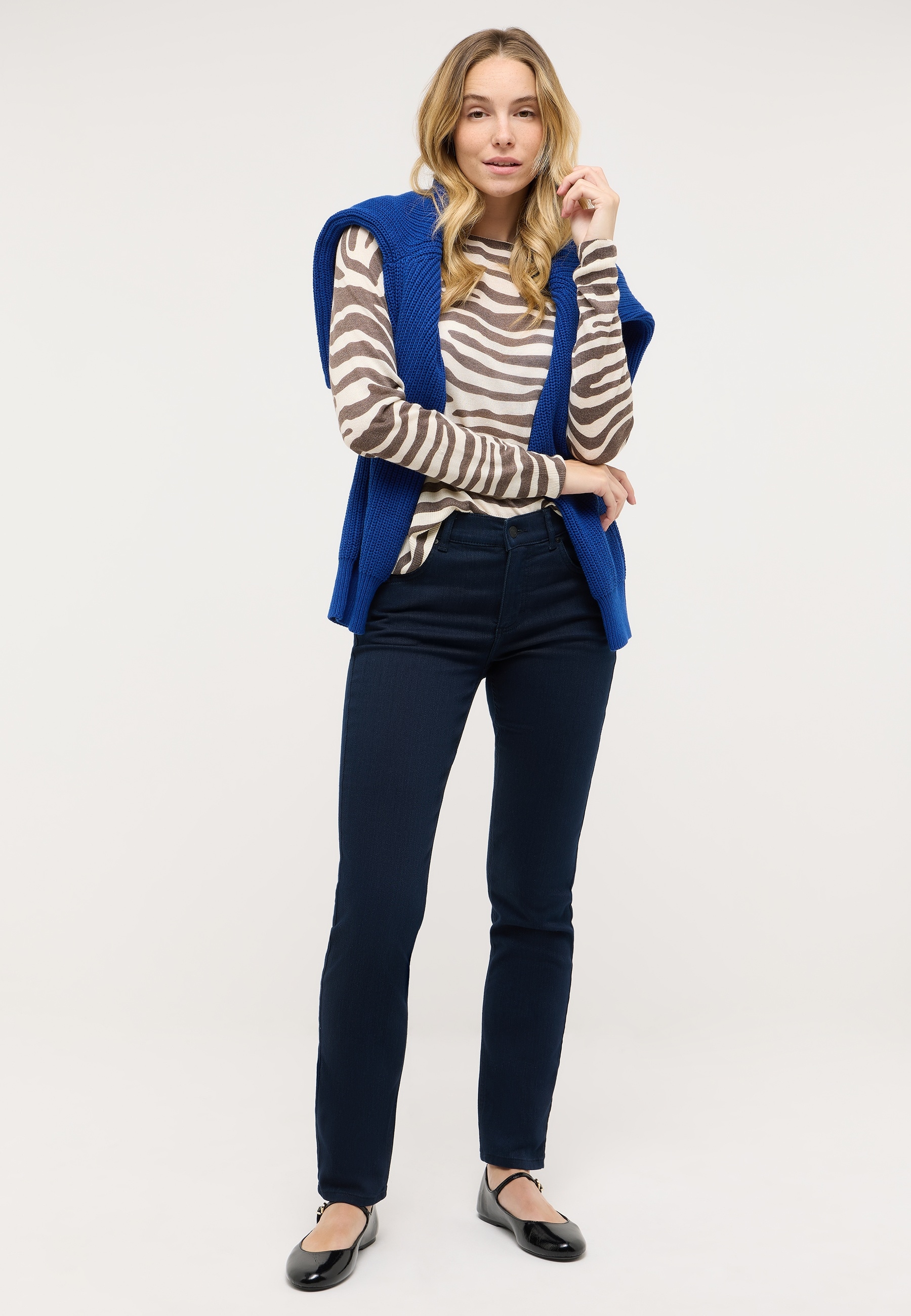 ANGELS Jeans slim avec stretch à l'aspect épuré