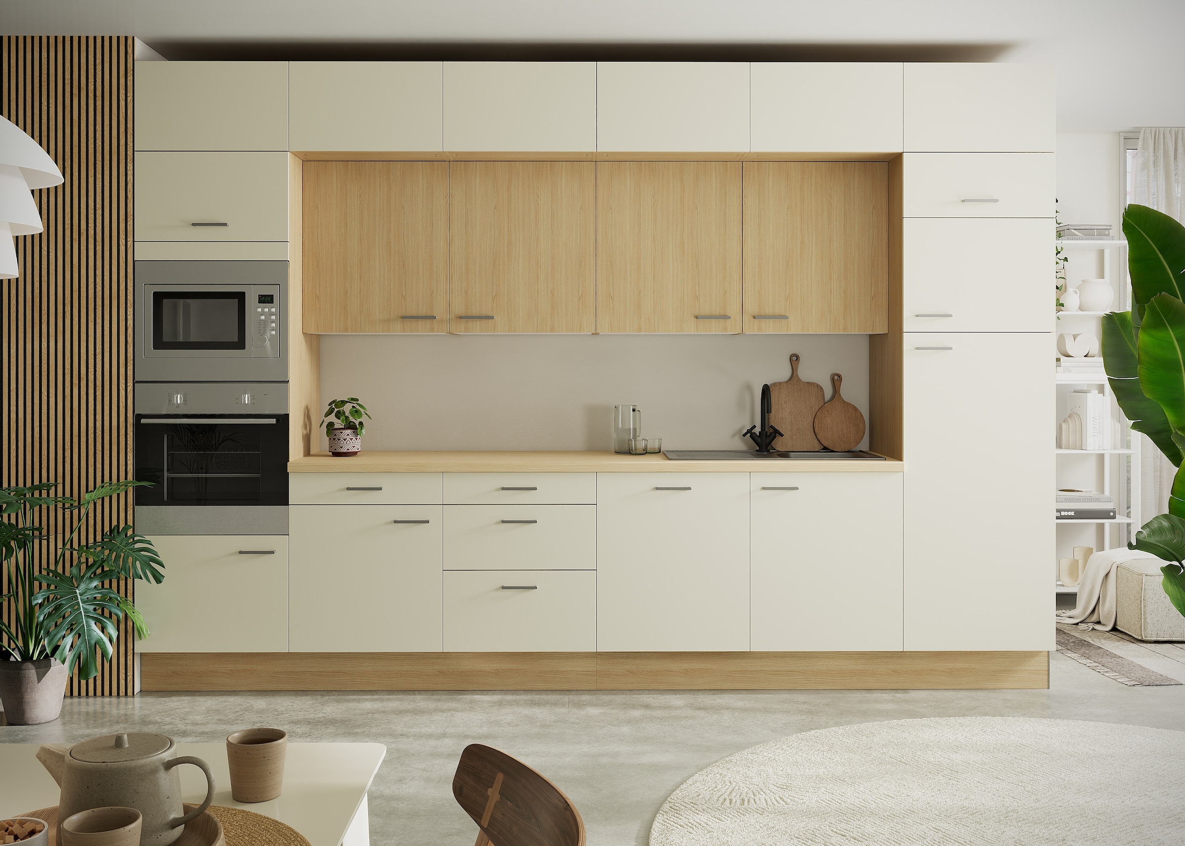 KOCHSTATION Kitchenette »KS-Lucy« Breite 360 cm, Soft-Close, inkl. Zubehör, wahlweise mit E-Geräten