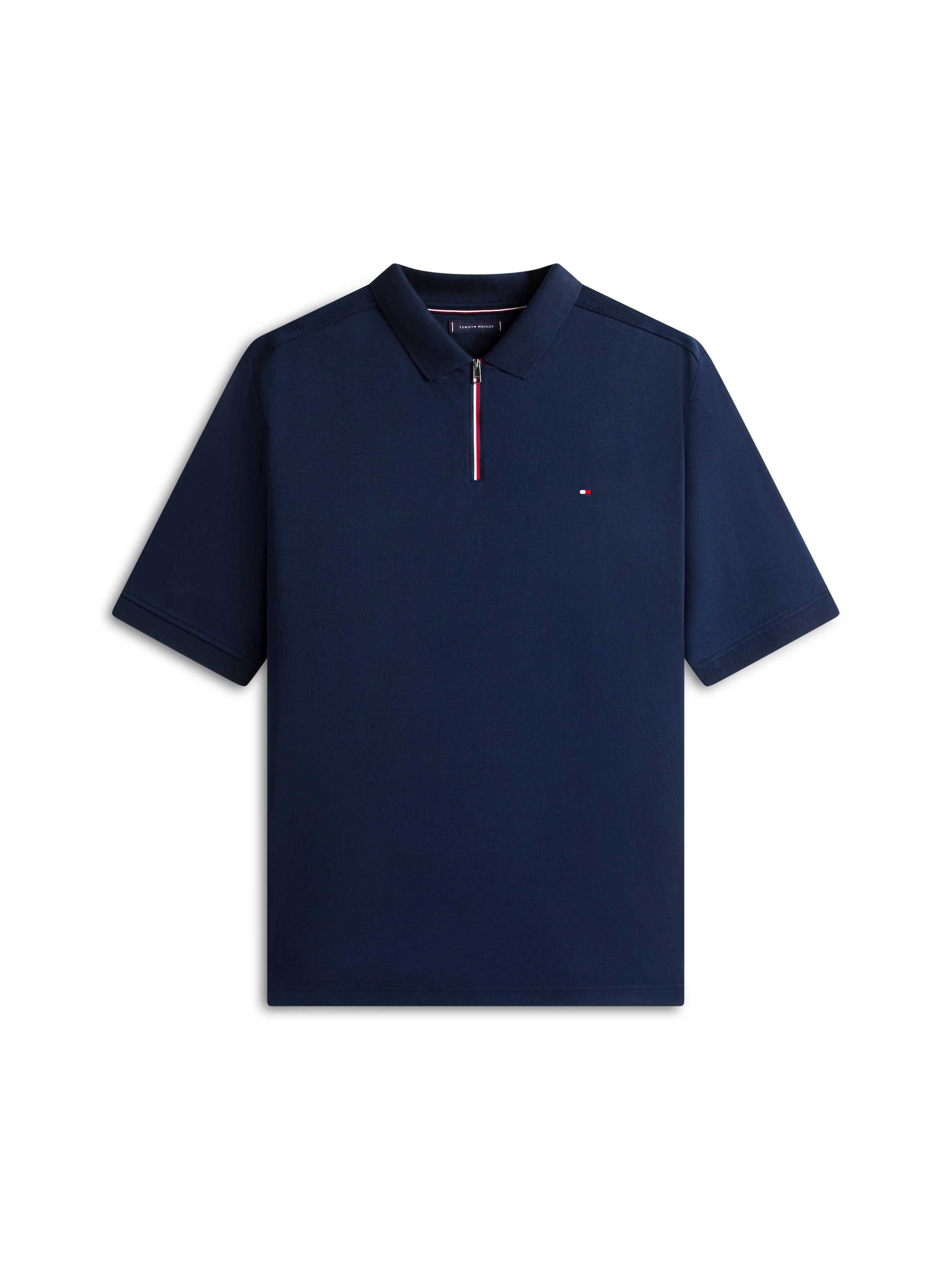 Tommy Hilfiger Big & Tall Poloshirt »BT-LIQUID COTTON RWB ZIP« Grosse Grossen, Polokragen mit Reissverschluss