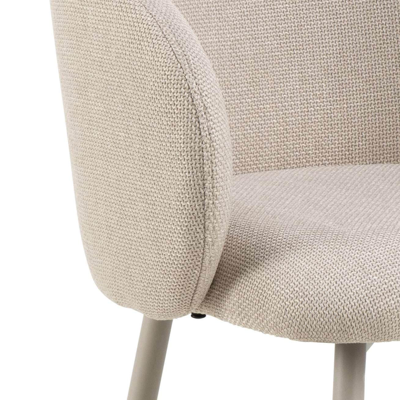 ACTONA GROUP Tabouret de bar »Eleanor« Ensemble, 2 cuis tlg. Tabouret de bar, Bâle beige, structure gris mat, 2 pcs