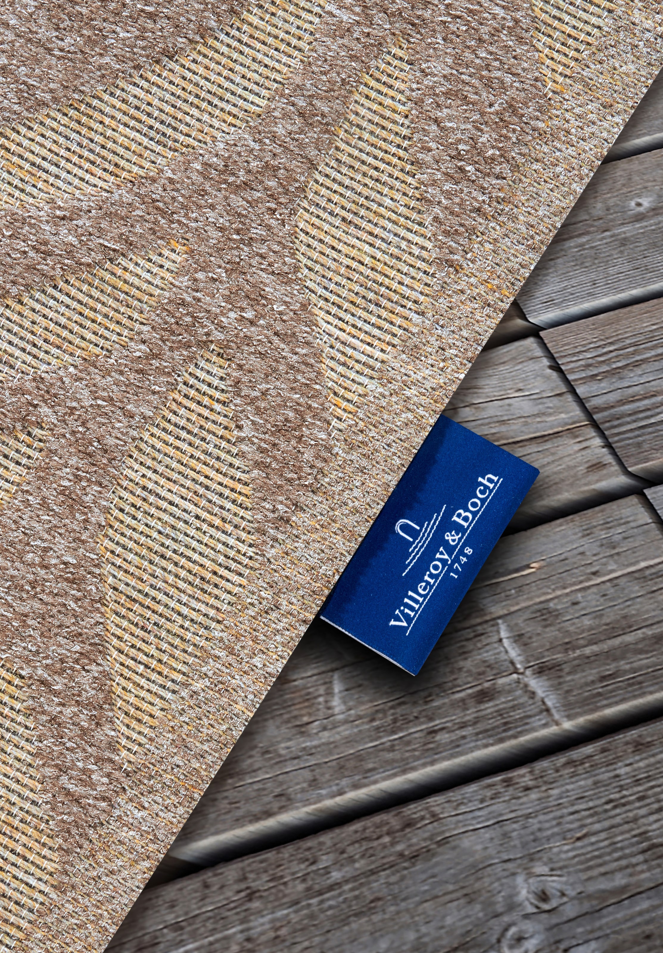 Villeroy & Boch Tapis d'extérieur »Georgette« Rectangulaire 4 mm Höhe In-& Outdoor, Flachgewebe, wetterfest, Terrasse, Balkon, modern, Trend