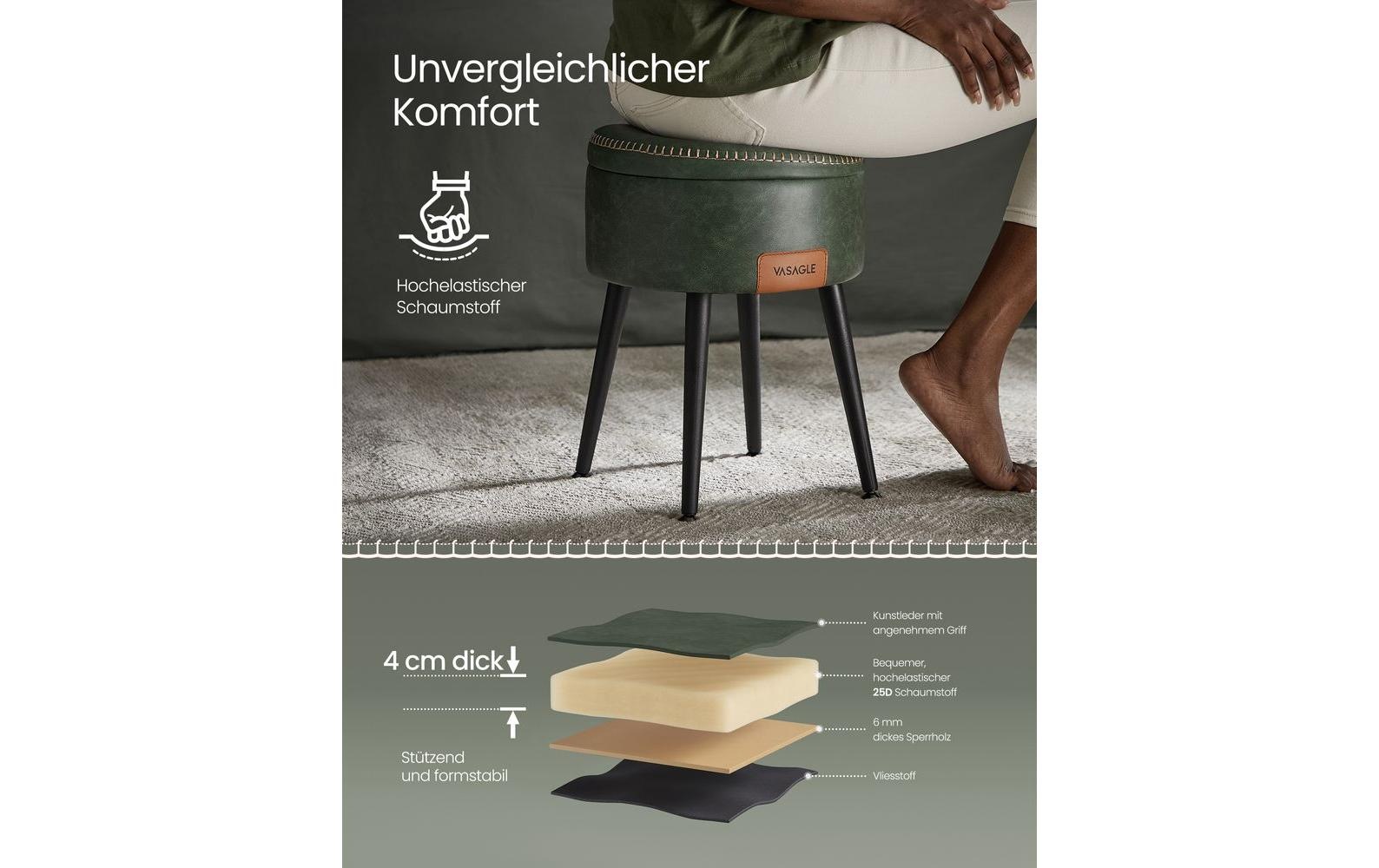 VASAGLE Tabouret »32 cm«