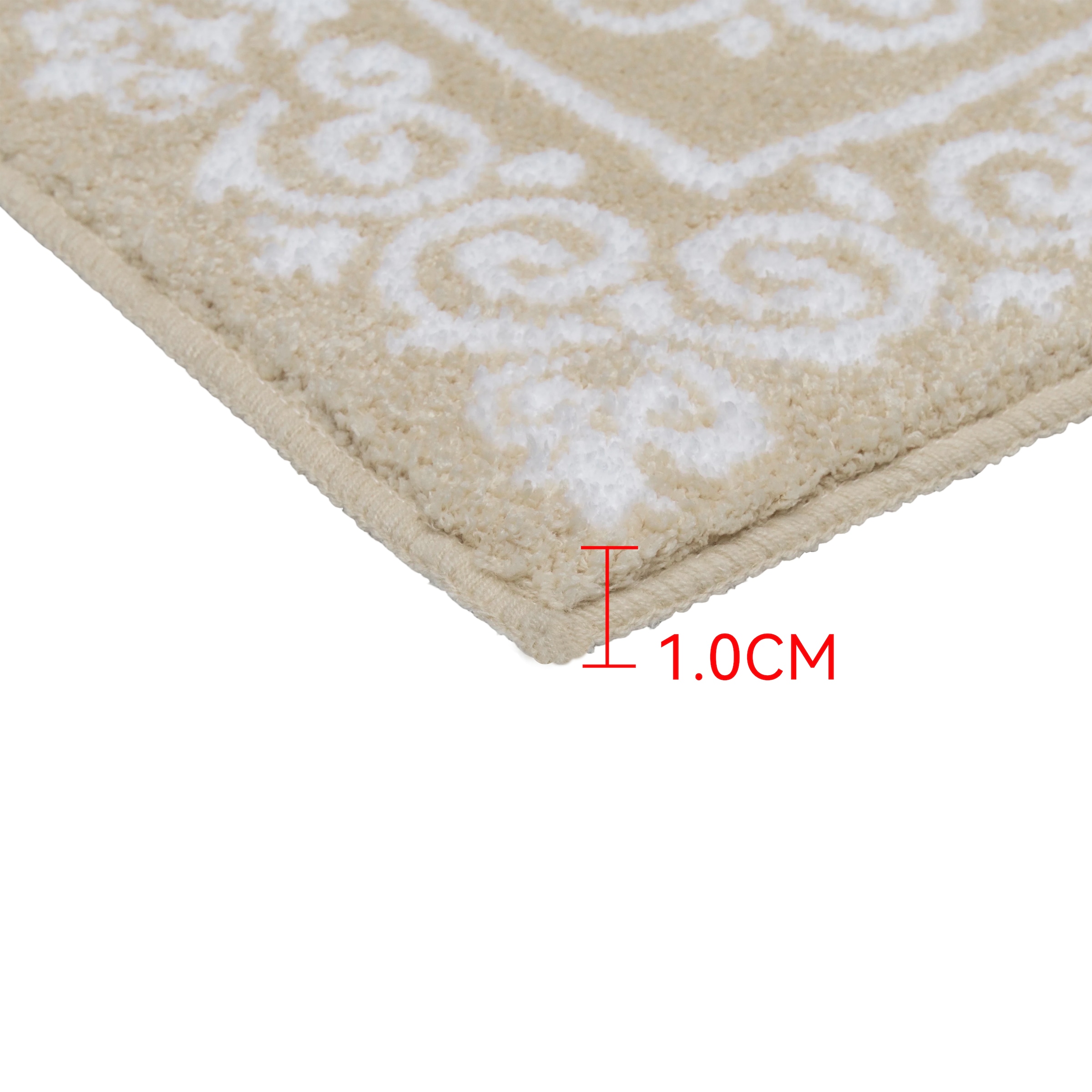 GOODproduct Tapis de bain »Dafna, Badteppich, Badvorleger, Badezimmer Teppich« Höhe 12 mm revêtement antidérapant Séchage rapide | compatible chauffage au sol style orientale, design vintage