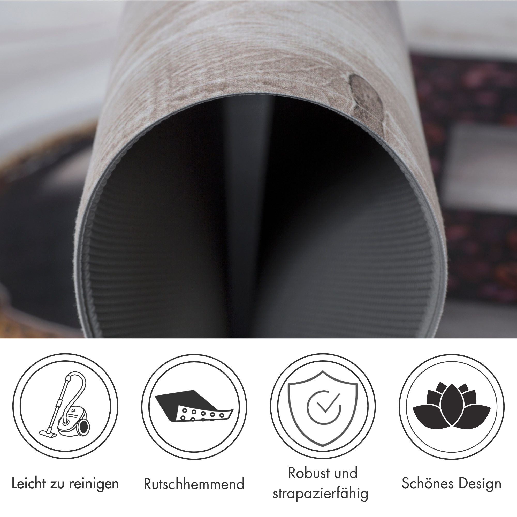 Andiamo Chemin de table »Kitchen« Rectangulaire 3 mm Höhe Vinyl-Küchenläufer, moderne Küchenmotive, Pasta, Gewürze, Kaffee