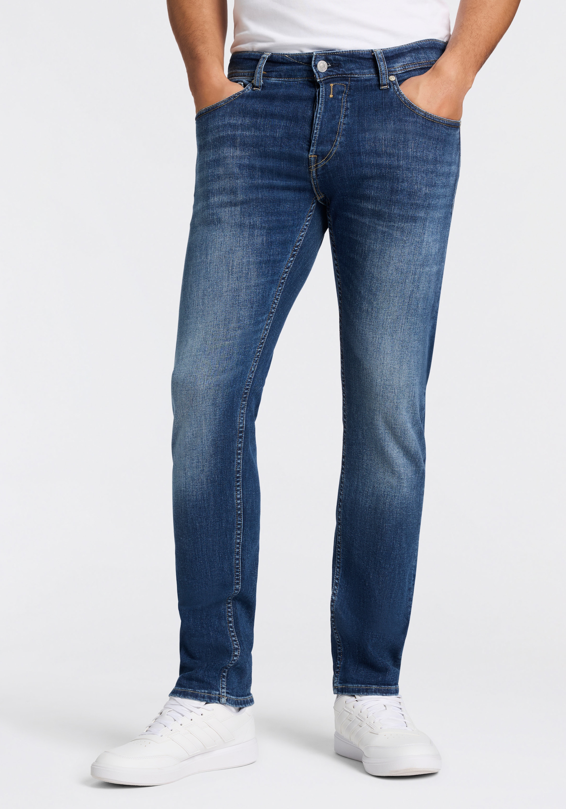 Replay Jeans droit »GROVER« en plusieurs lavages différents, avec stretch
