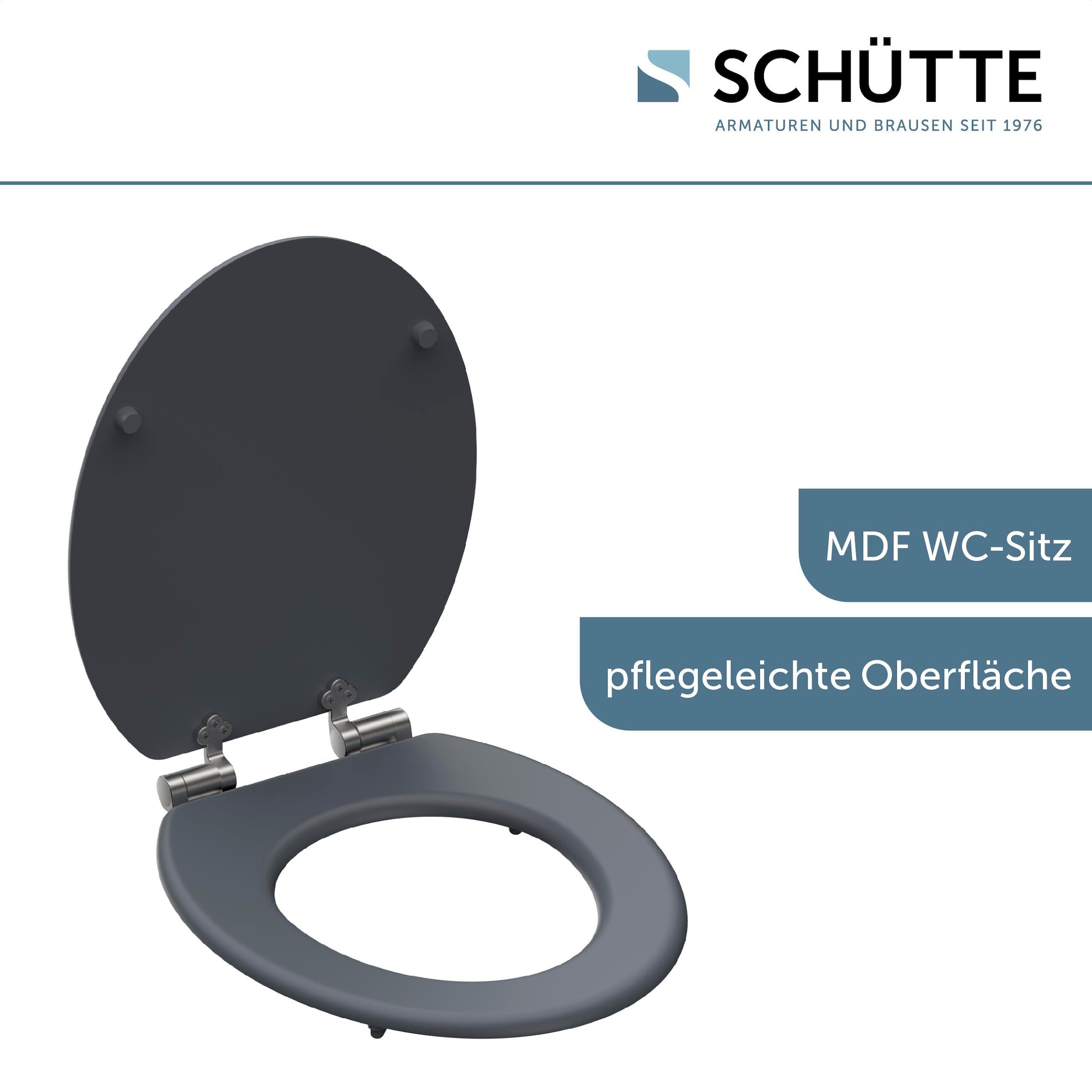 Schütte WC-Sitz »SPIRIT GREY« Toilettendeckel, mit Absenkautomatik
