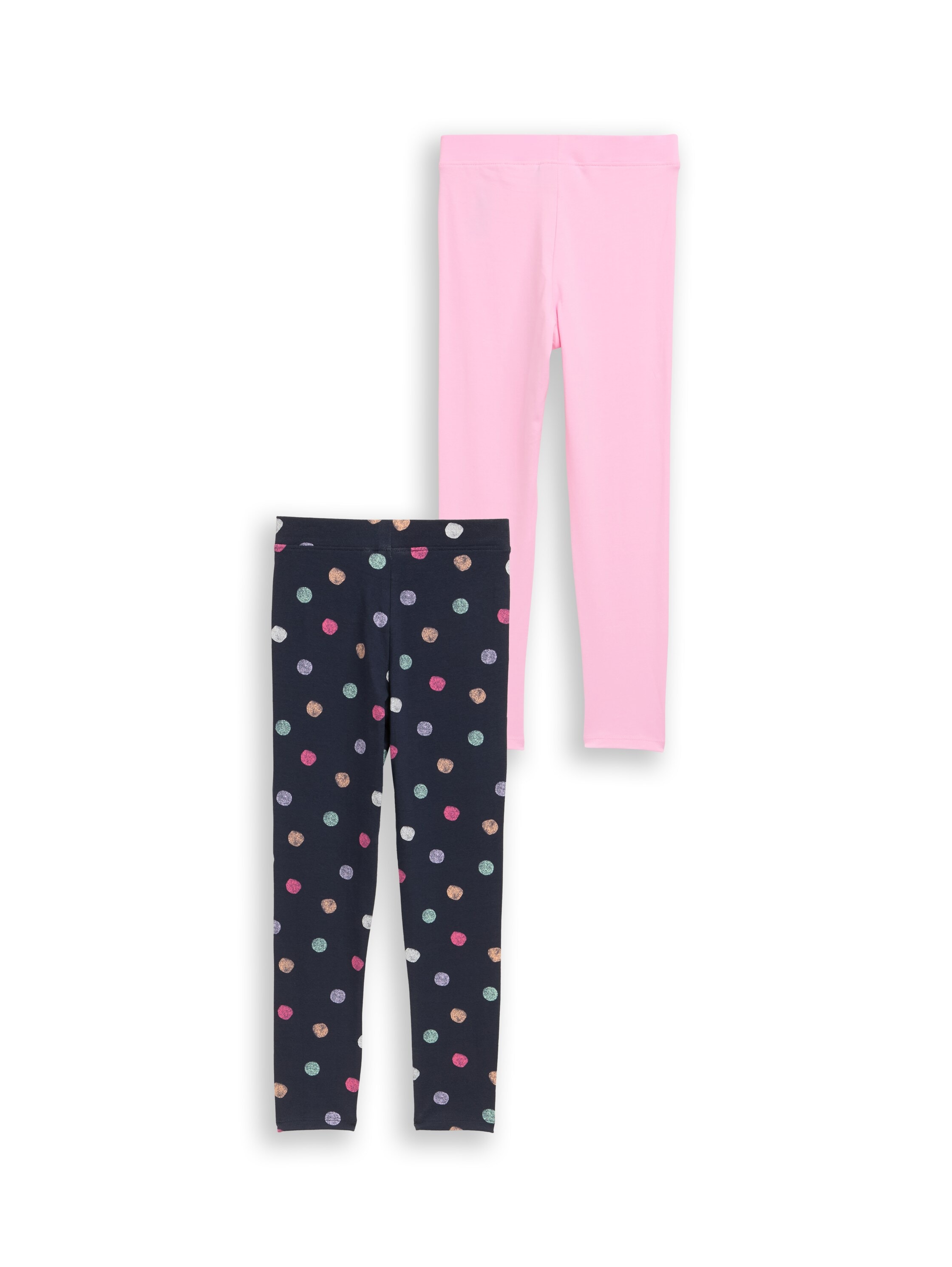 TOM TAILOR Leggings  2er Pack unifarben und gepunktet, für Girls