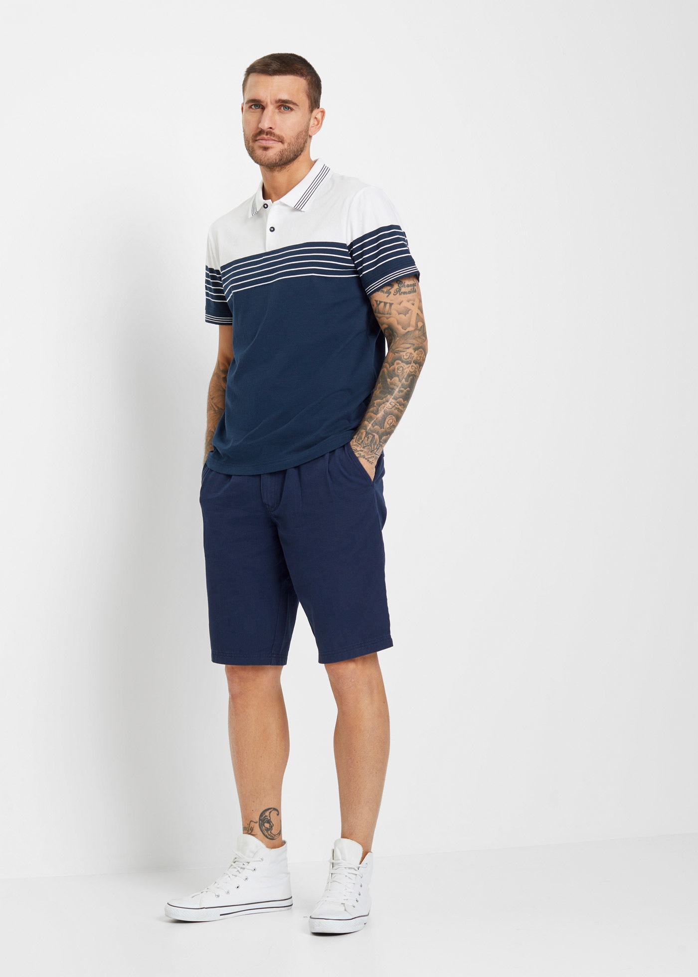bonprix Polo coupe régulière, manches courtes, en jersey de coton