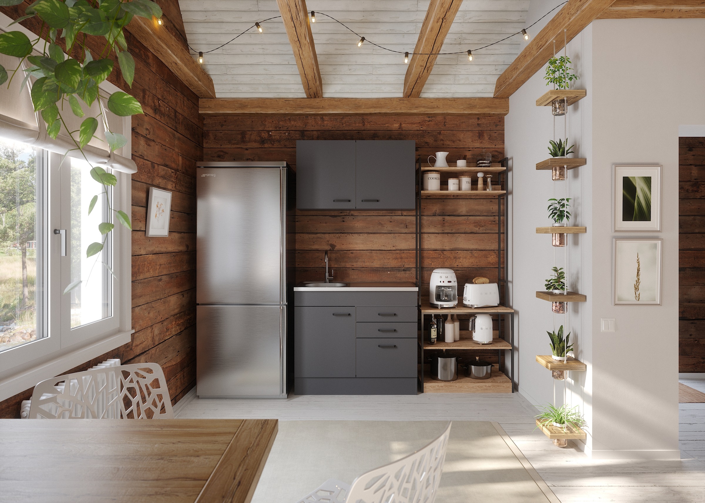 OPTIFIT Kitchenette »OPTImulti« Breite 100 cm, Tiefe 50 cm, mit Spülenauflage