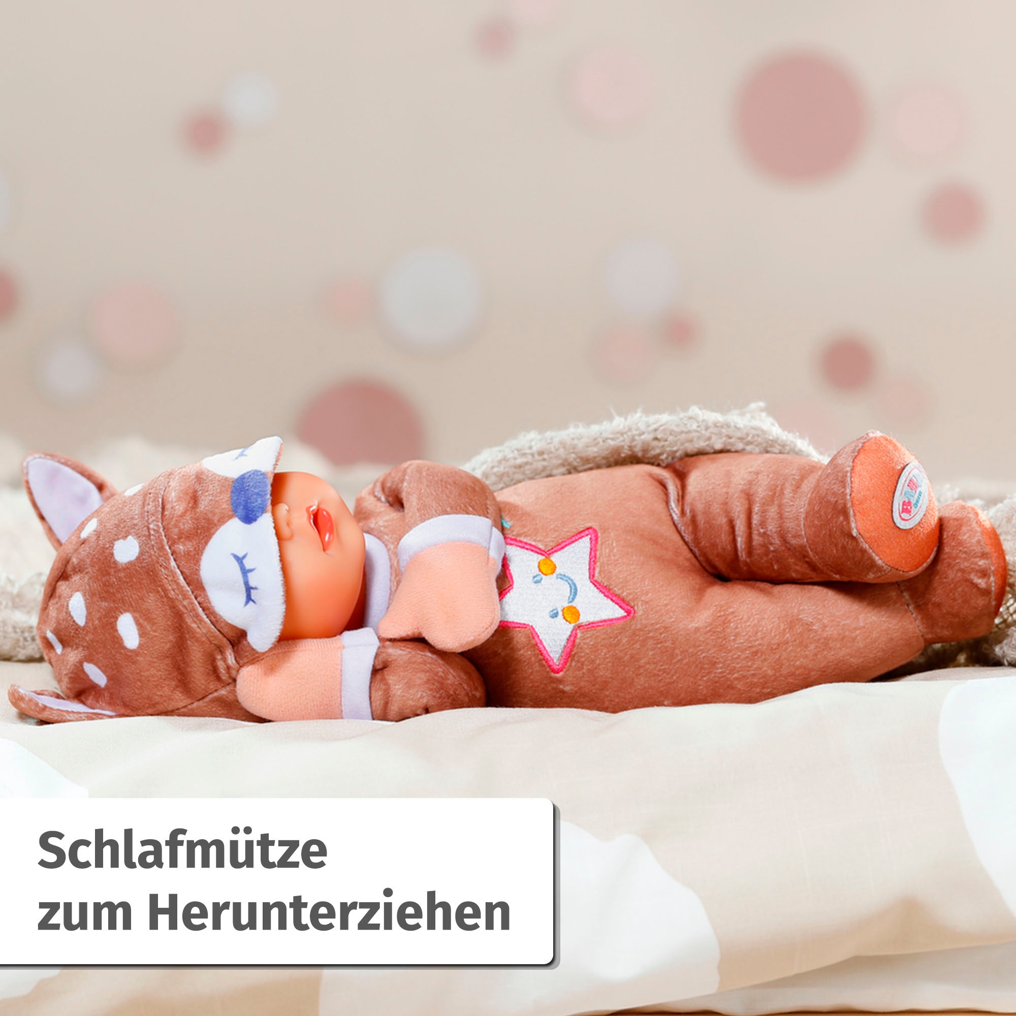 Baby Born Poupée bébé »for babies Sleepy Reh, 30 cm« mit Rassel im Inneren