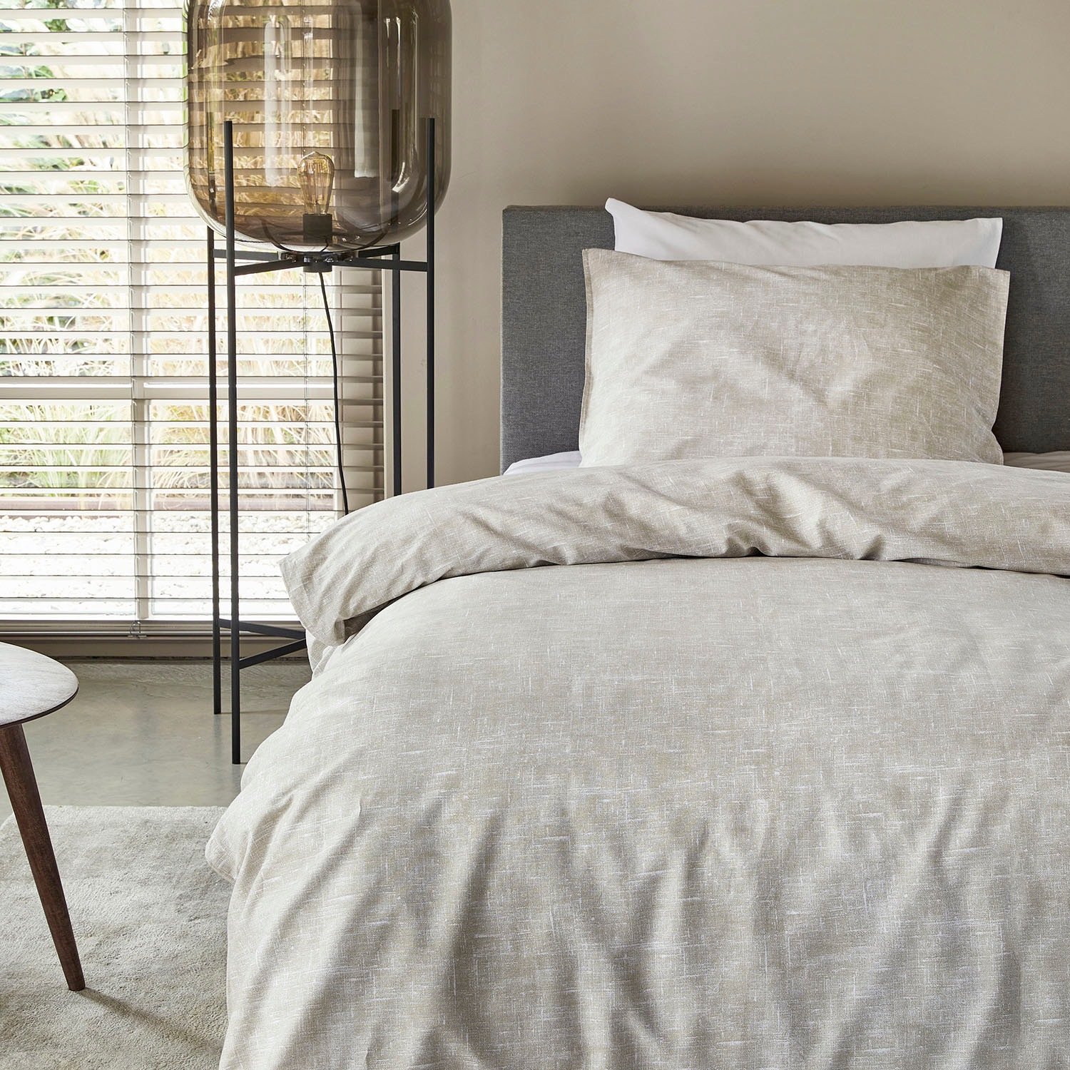 damai Bettwäsche »Ebba mit Struktur-Effekt« in eleganten Farben, 100% Baumwolle, mit Reissverschluss