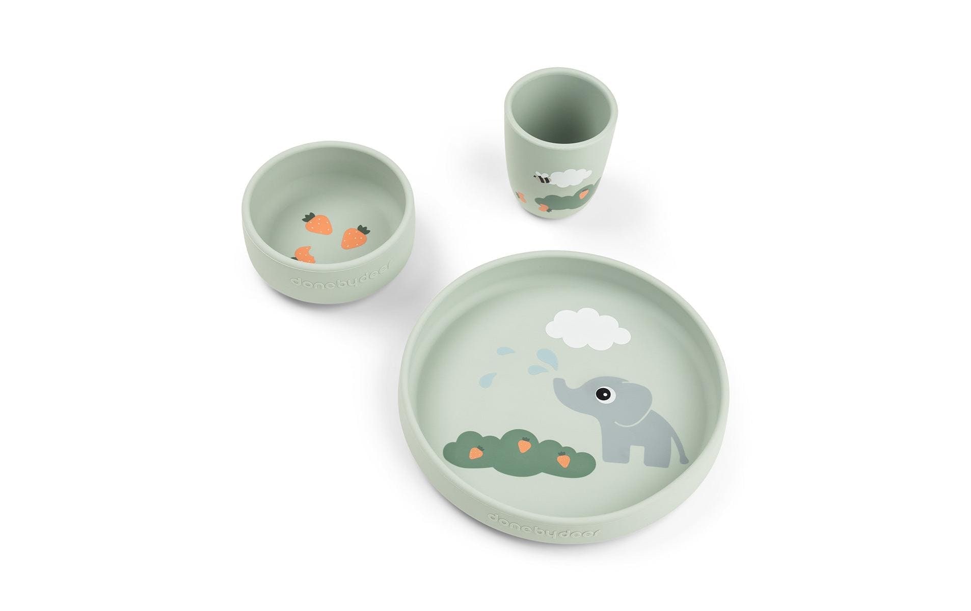 DONE BY DEER Kindergeschirr-Set »done by deer Stick&Stay«