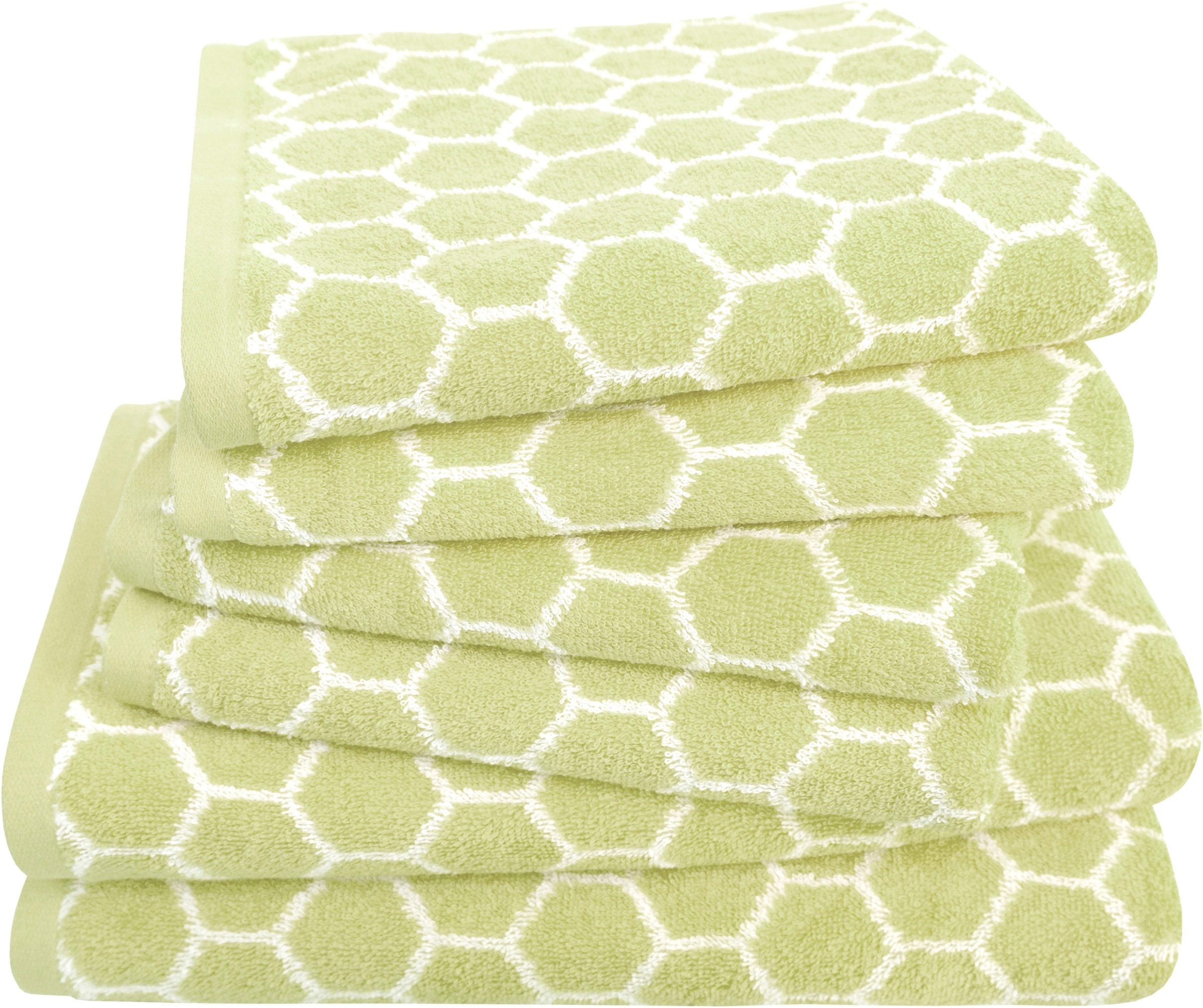 Dyckhoff Set de serviettes »Pure Natural Honey« Set 6 Frottee BIO Baumwolle, GOTS