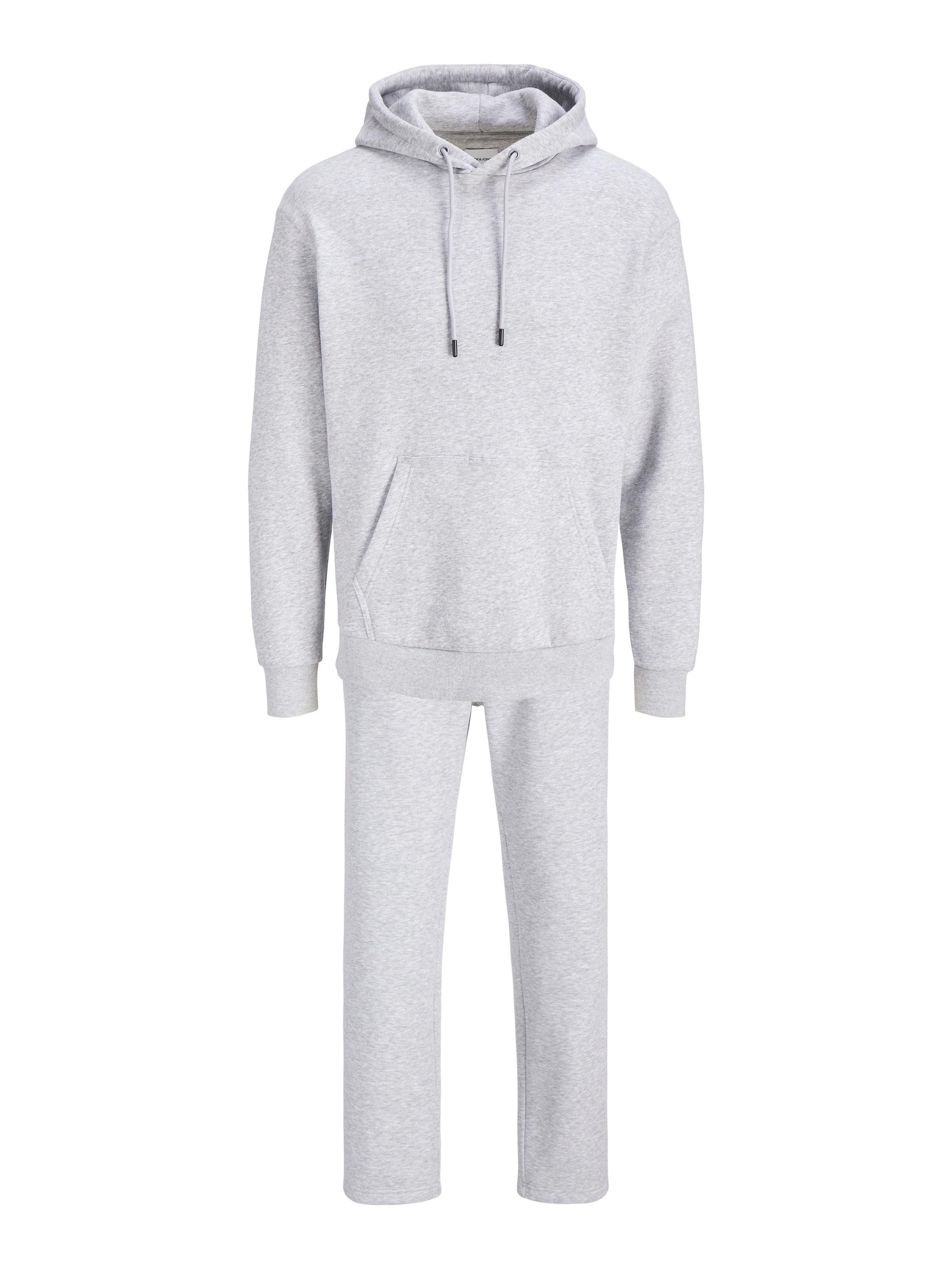 Jack & Jones Sweat à capuche »JJEBRADLEY SWEAT HOOD UNC SET PK MP«, 2 avec pantalon de survêtement, mélange de matières, coupe ample
