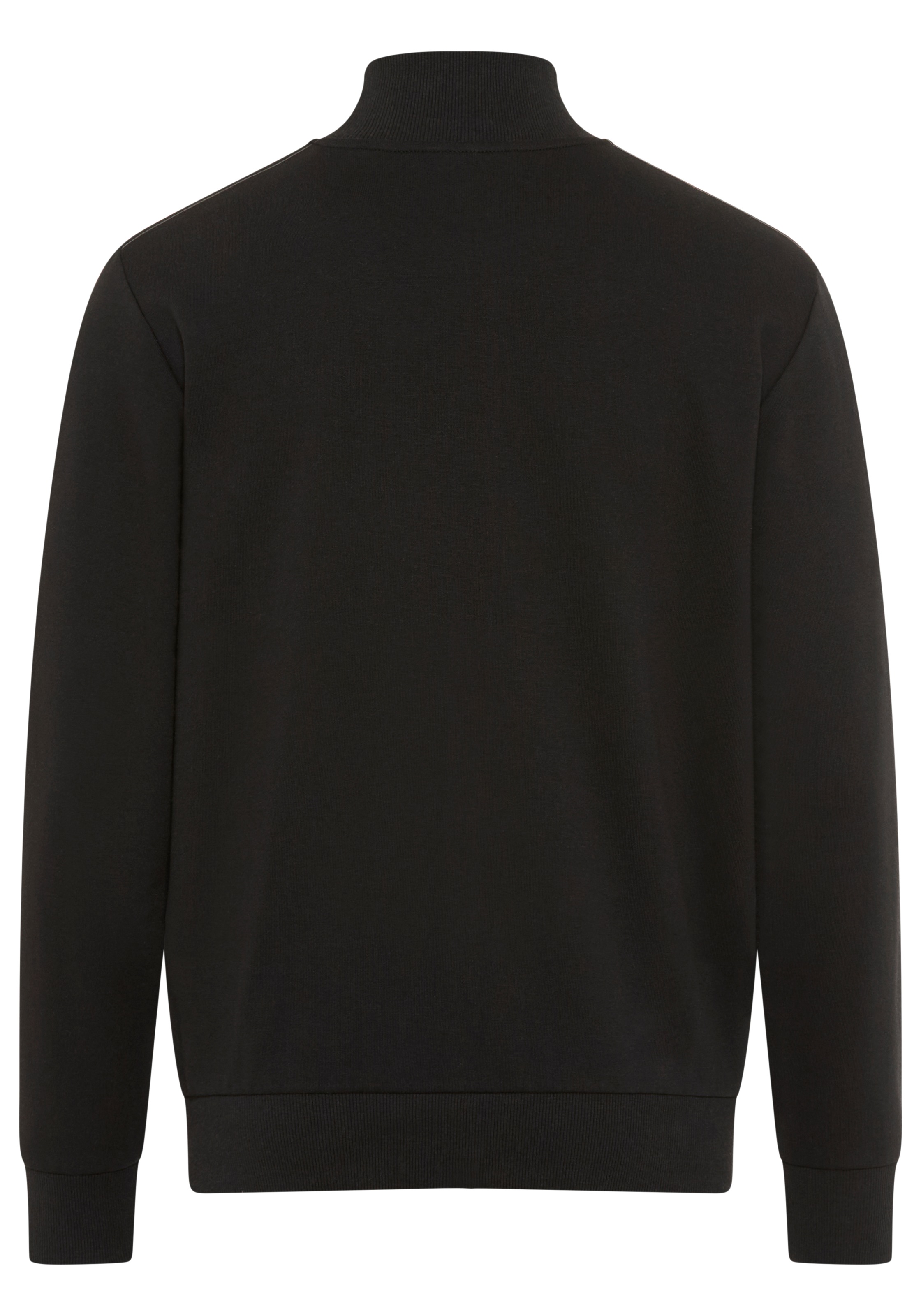 Man's World Sweatjacke Stehkragen und dezentem Logodruck