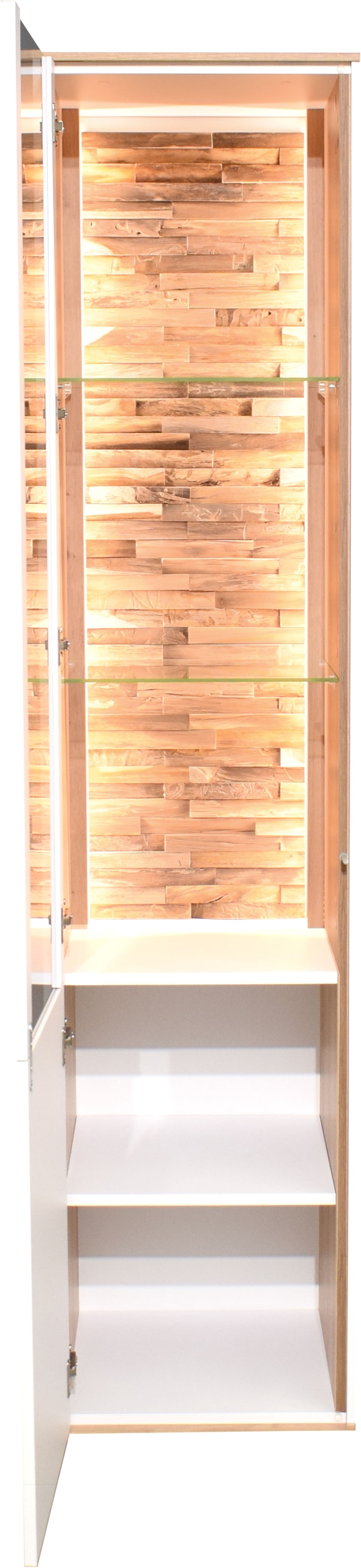 Mäusbacher Standvitrine »Faro« Faro Standvitrine B 43 cm, inkl. Beleuchtung, Push to open Funktion