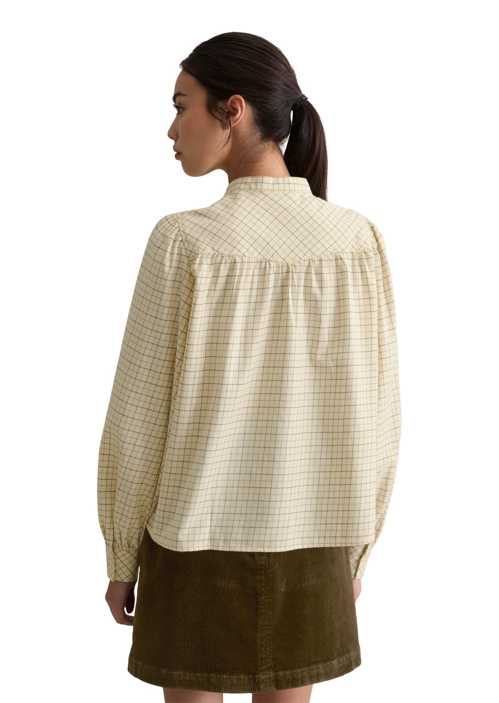 Marc O'Polo DENIM Blouse à manches longues A-Shape in softer Flanell-Qualität, kariert