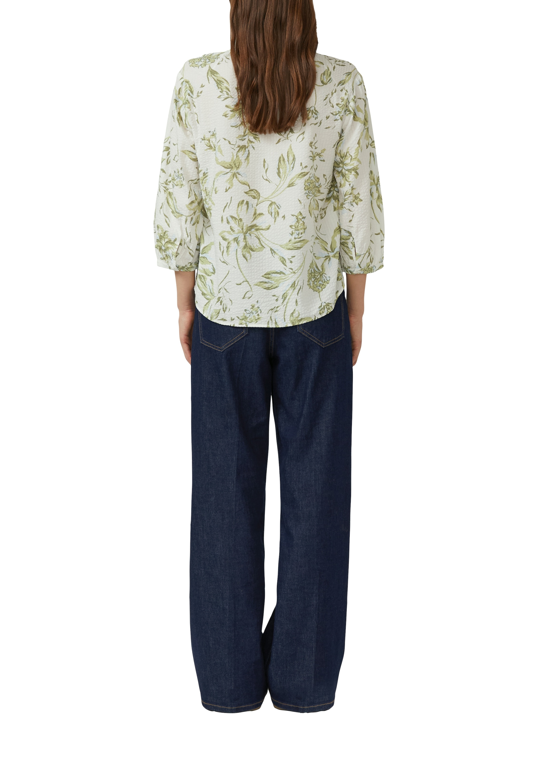 s.Oliver Blouse à pression 3/4-Arm-Bluse mit Splitneck