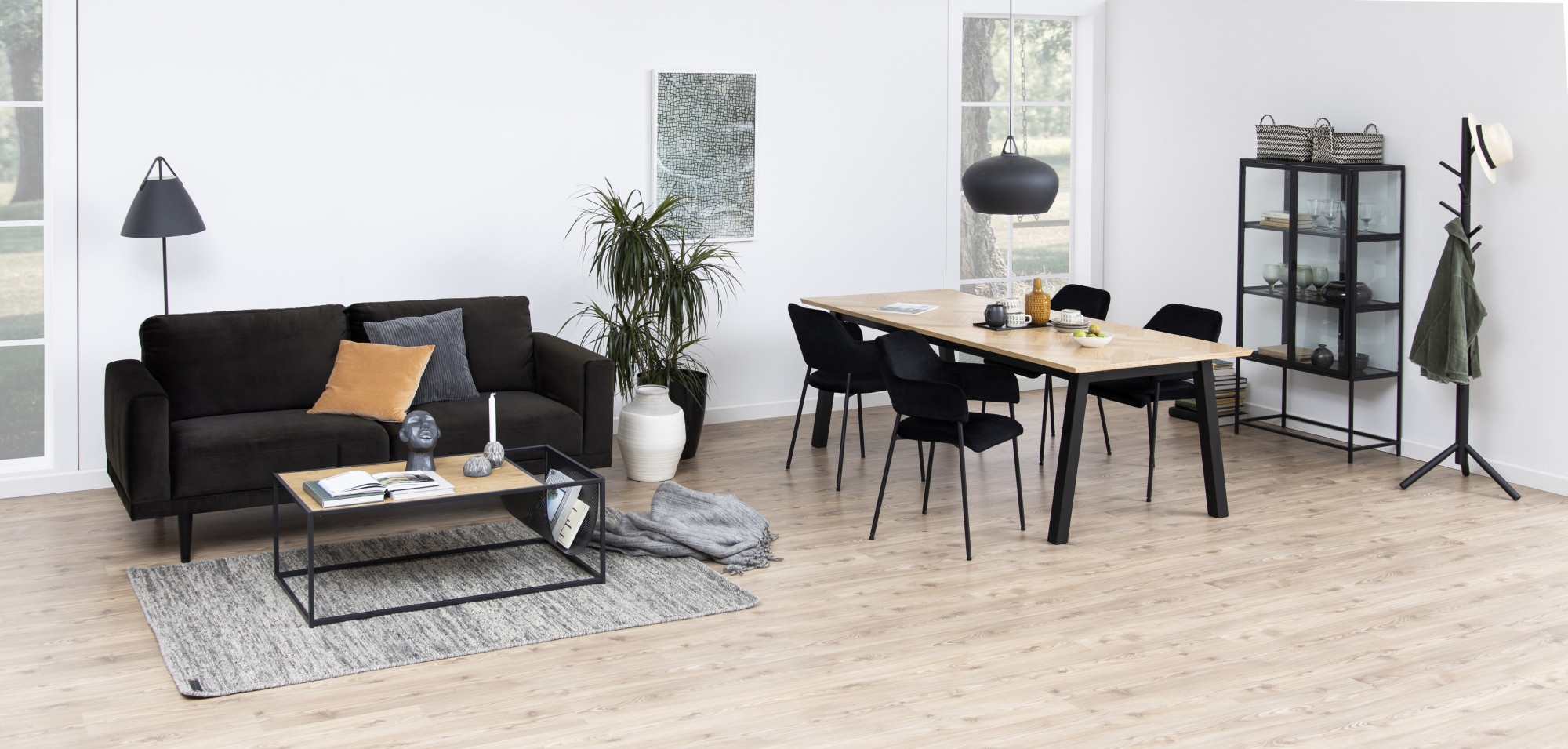 ACTONA GROUP Porte-manteau »Bremen« porte-manteau en caoutchouc laqué avec détails asymétriques