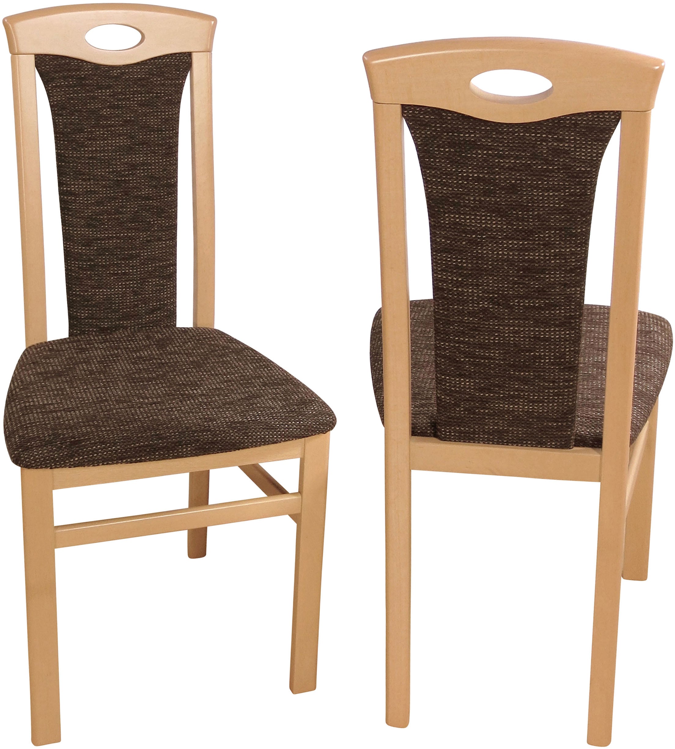 HOFMANN LIVING AND MORE Essgruppe »3tlg. Tischgruppe« Spar-Set, 3tlg. Tischgruppe, 2 Stk. tlg. Stühle montiert