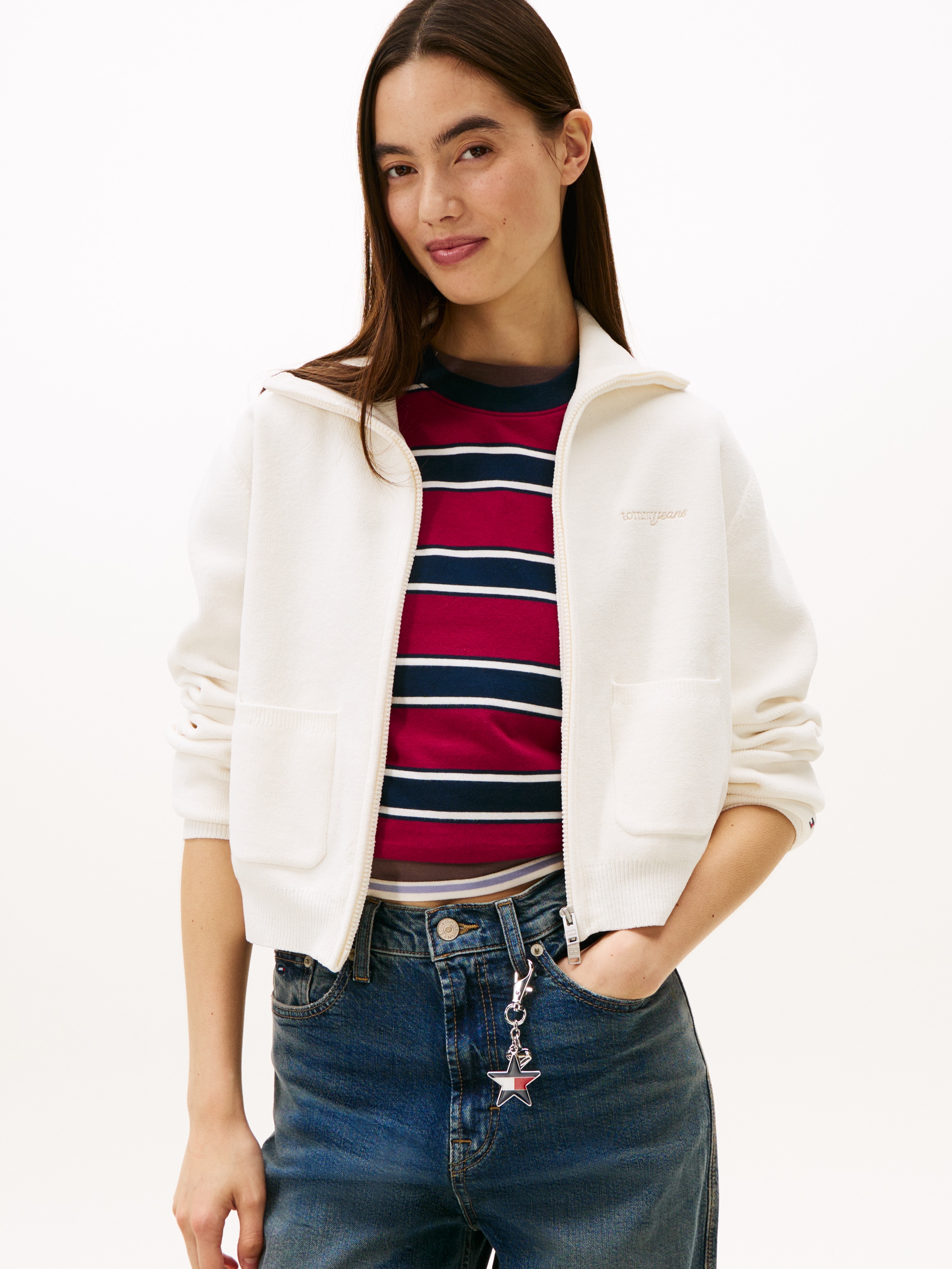 Tommy Jeans Veste en tricot »TJW COZY SCRIPT CARDIGAN«