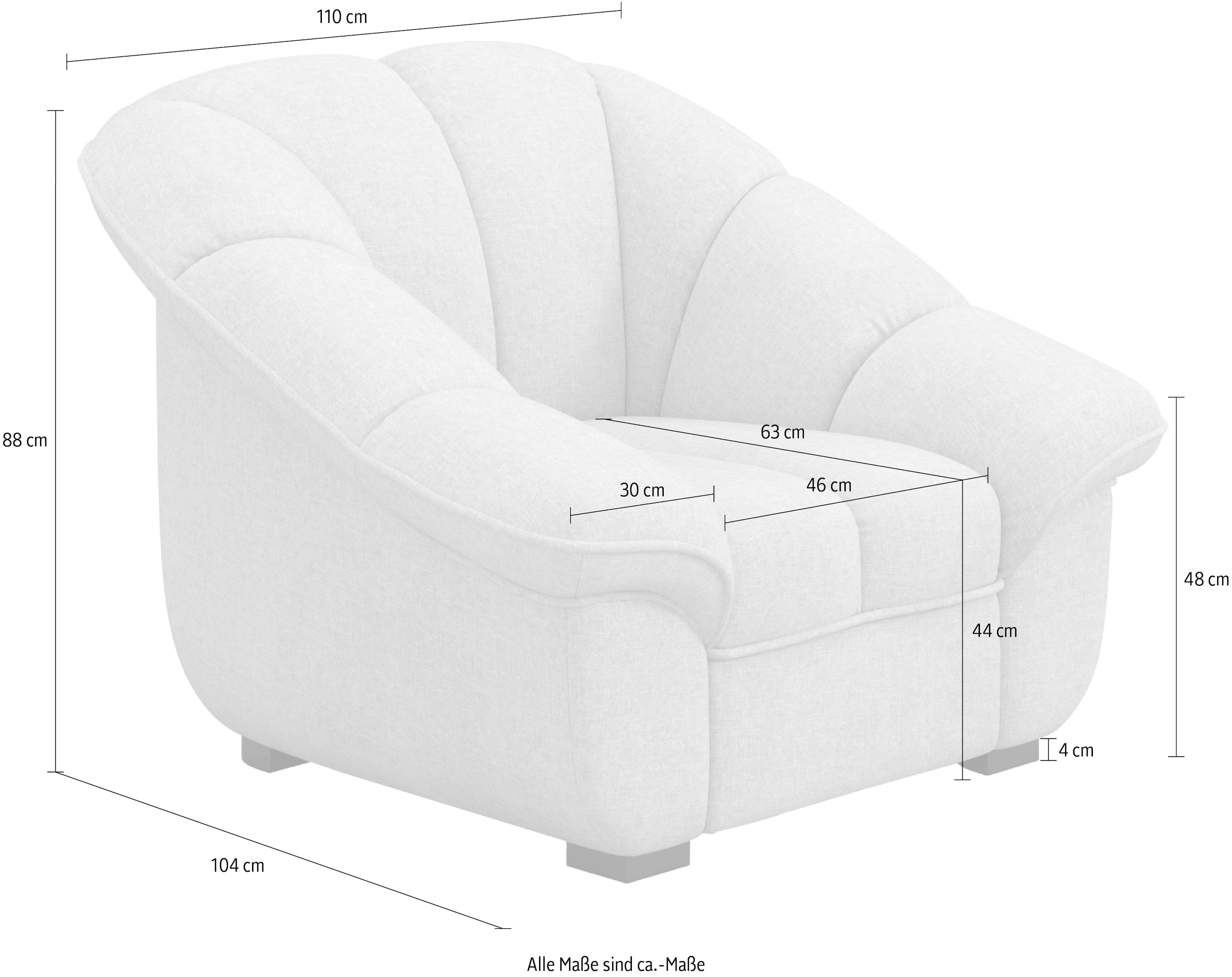 COTTA Fauteuil »Mado , Breite 110 cm« verschiedene Sofas individuell kombinierbar
