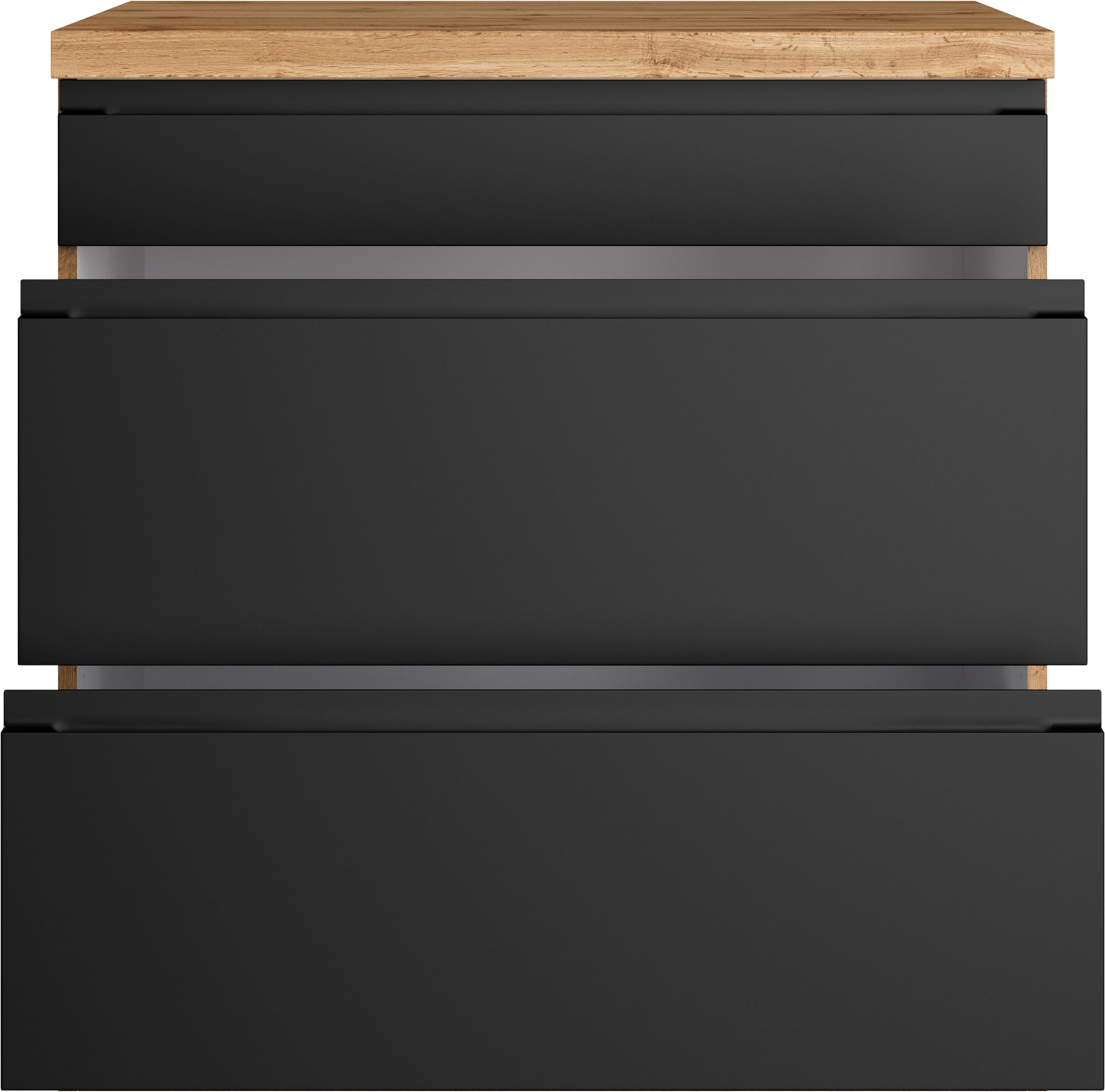 KOCHSTATION »KS-Virginia,neu in verbesserter Ausführung« Rangement, Softclose,  Largeur 80 cm, hauteur 86 cm, tiroirs softclose