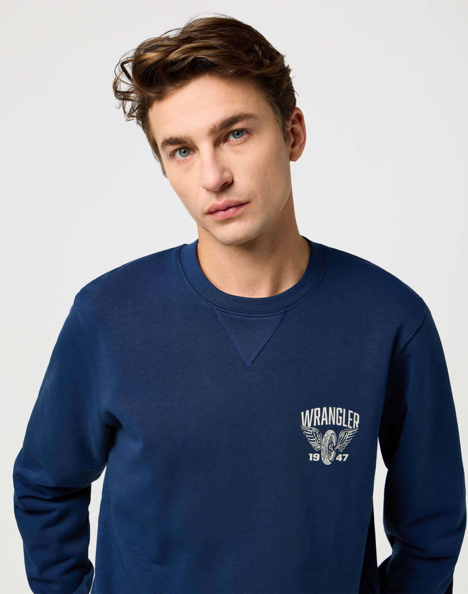 Wrangler Sweatshirt »WRANGLER Sweatshirt Americana Crew«
