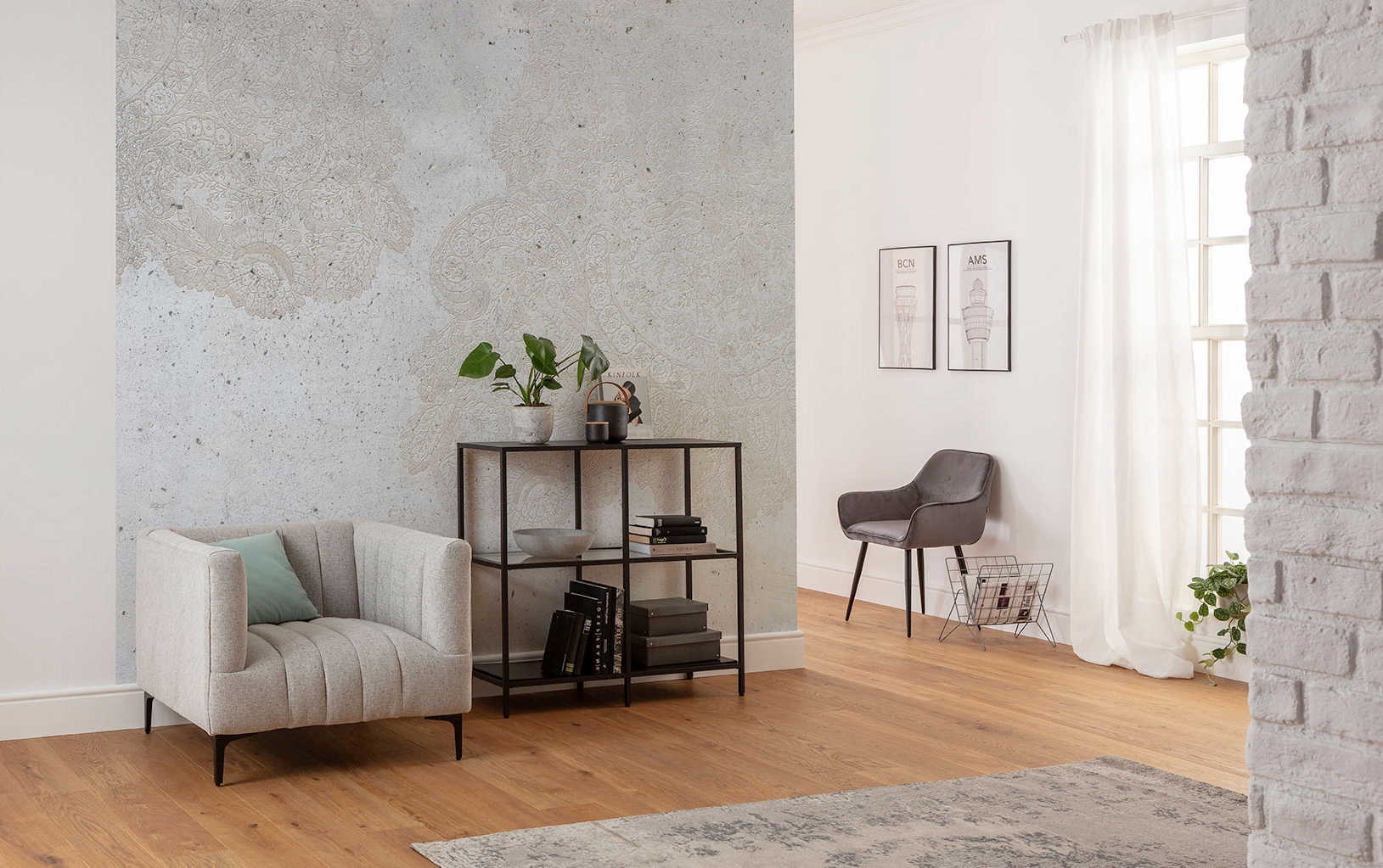 Komar Papier peint intissé »Digitaldruck Vlies -  Puro - Grösse 300 x 280 cm« imprimé Wohnzimmer, Schlafzimmer