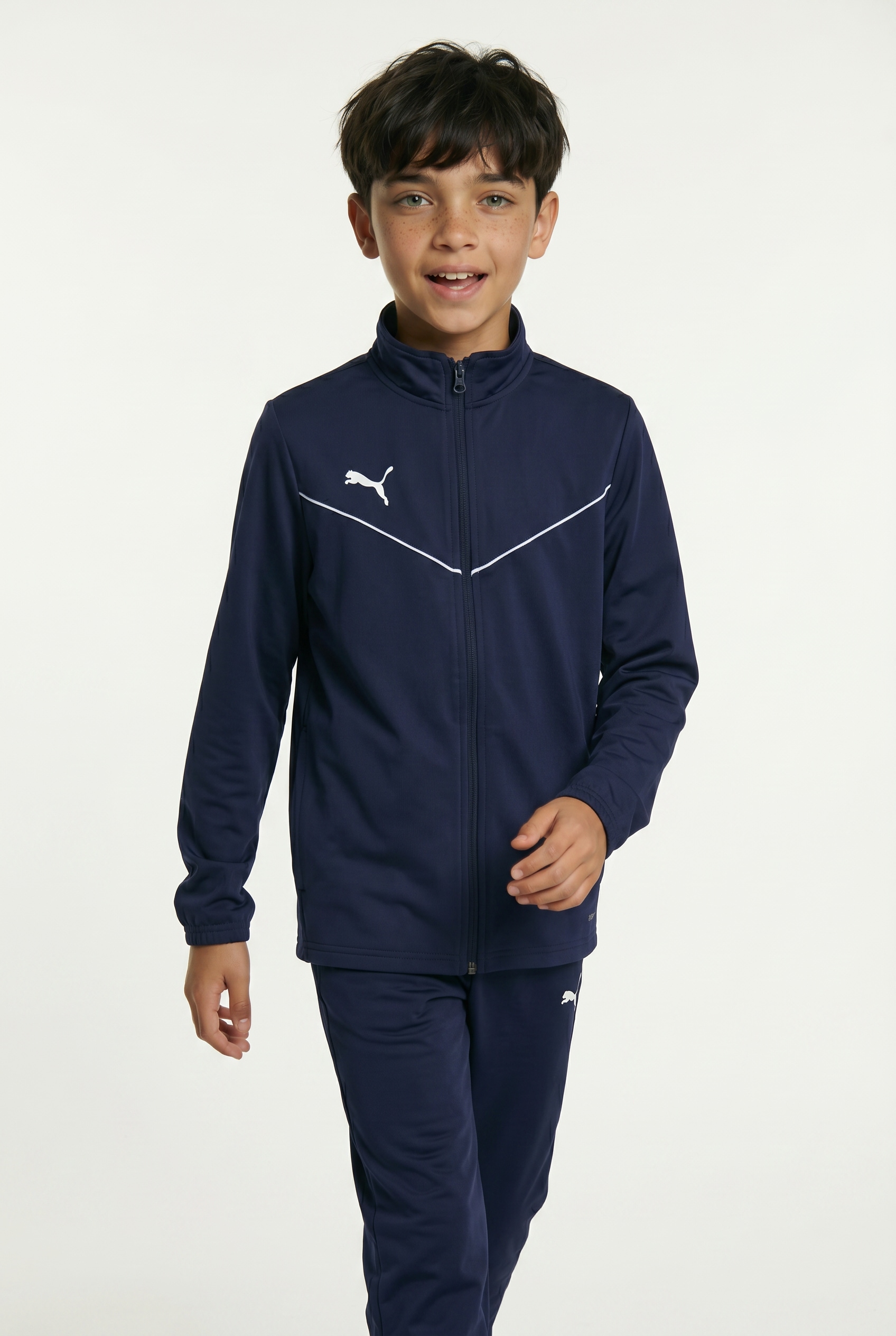 PUMA Trainingsjacke »TEAMRISE TRAINING POLY JACKET JR« ohne Kapuze für Jugendliche, mit Reissverschluss, DryCELL Technologie