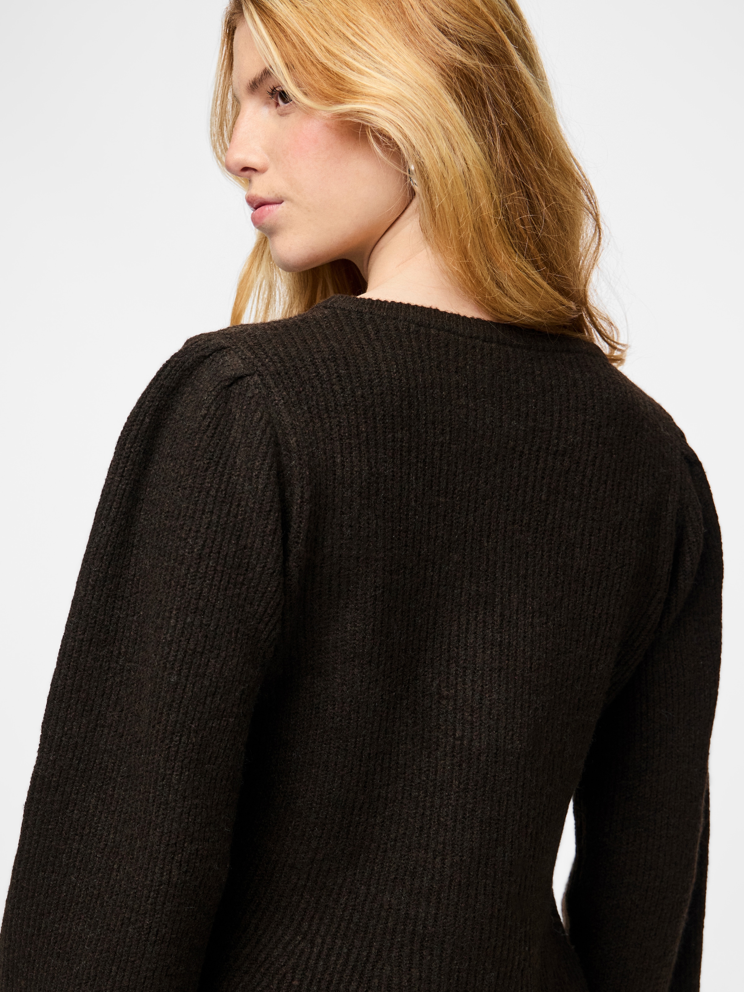 pieces Veste en tricot »PCSILLY LS PUFF KNIT CARDIGAN NOOS BC« mélange de matériaux