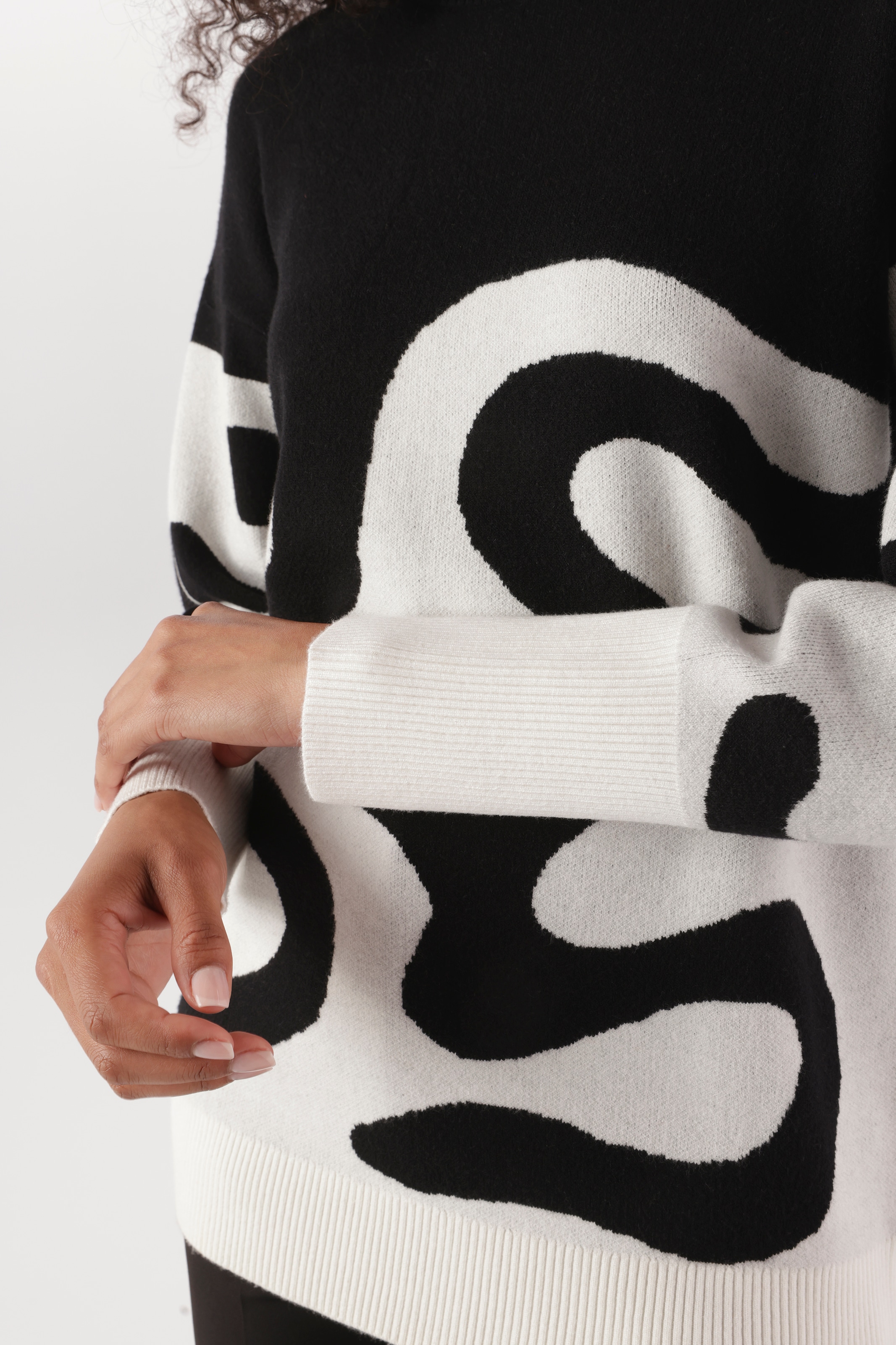 Aniston SELECTED Pull en tricot avec col montant court à la mode - NOUVELLE COLLECTION
