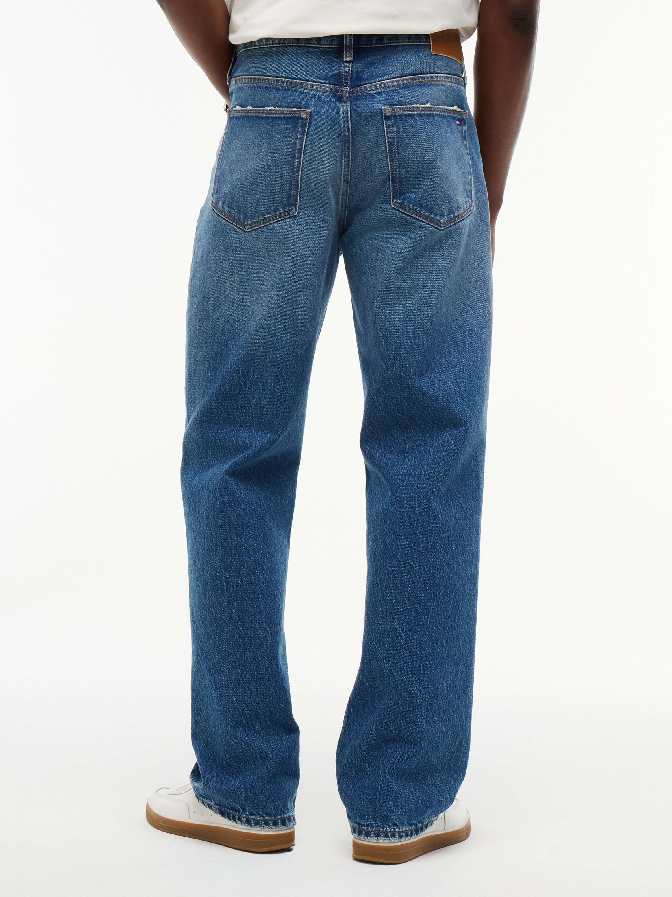Tommy Hilfiger Jeans droit »RIVER RELAXED CHARLIE BLUE« en denim de coton, coupe décontractée