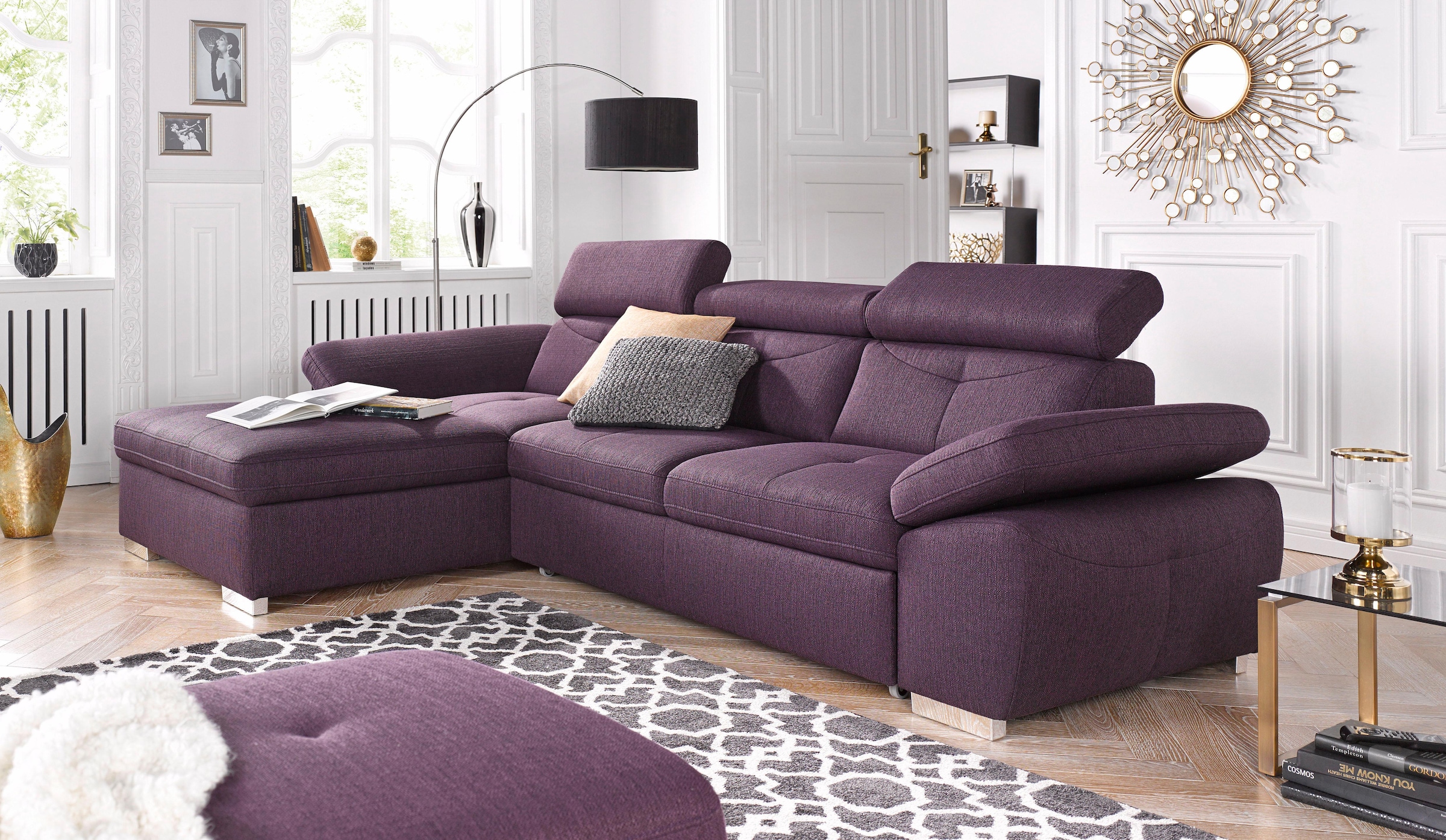 exxpo - sofa fashion Tabouret »Spring Bankhocker, guter Sitzkomfort und tolle Verarbeitungsdetails«