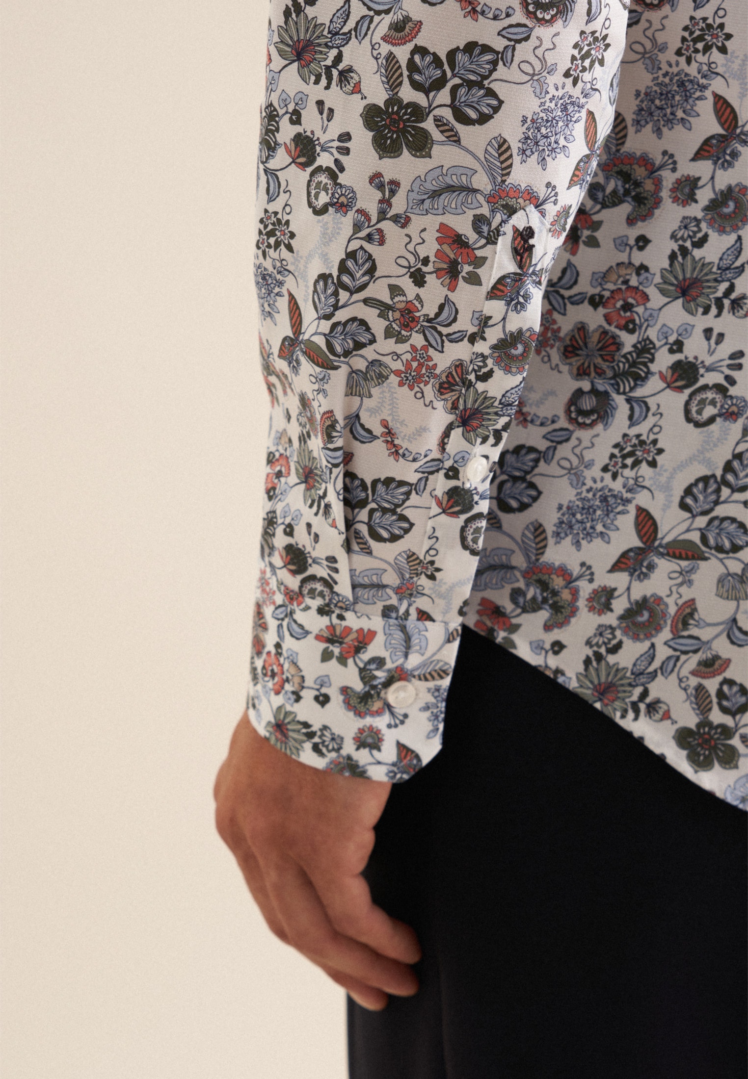 seidensticker Businesshemd »Slim« Slim 1/1 Kentkragen Druck