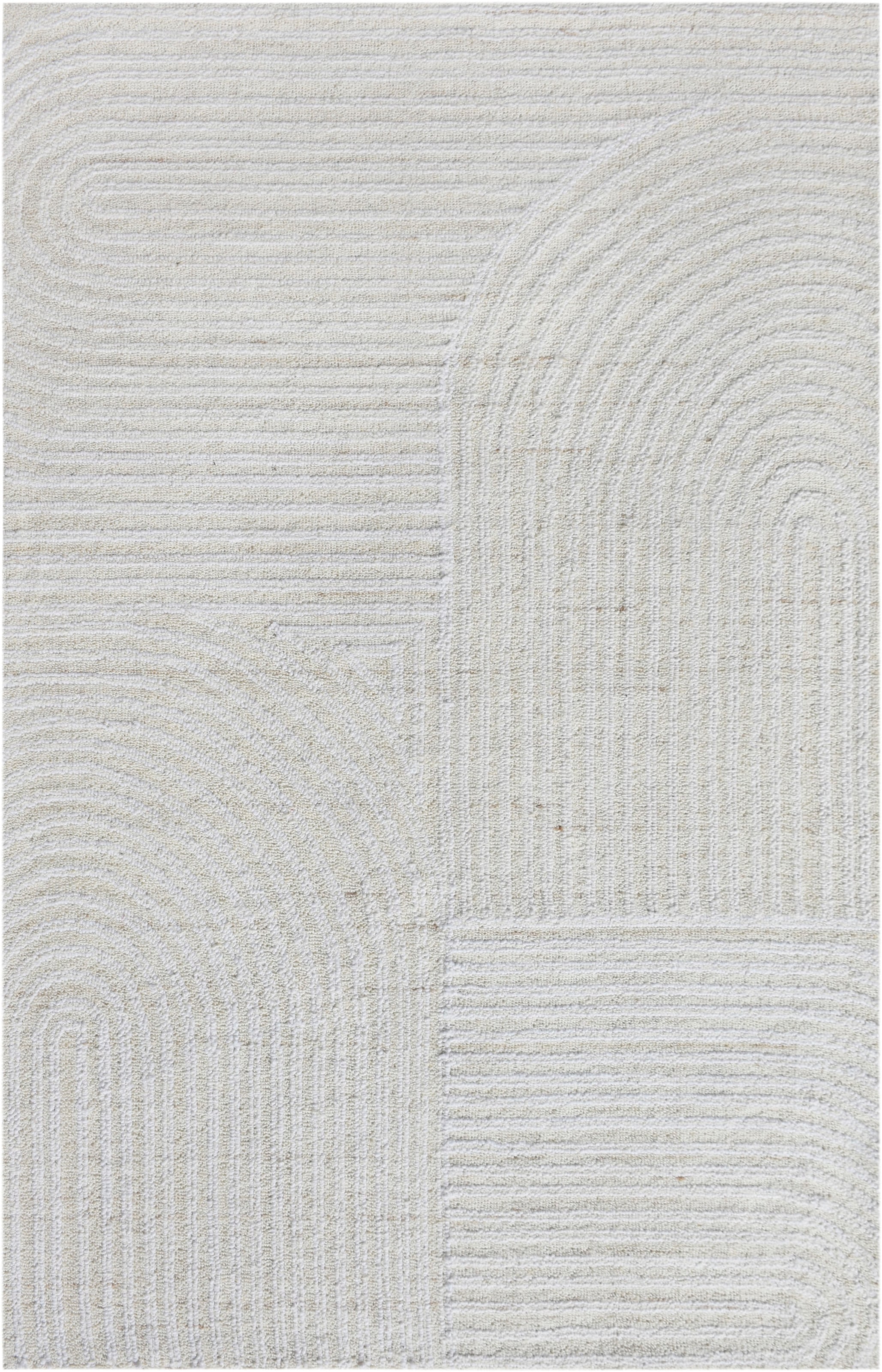 my home Tapis en laine »Brevik, handgefertigt, Wolle, Hoch-Tief-Struktur« Rectangulaire 11 mm Höhe einfarbig, Wolle, Teppich, Wohnzimmer, Schlafzimmer, Esszimmer