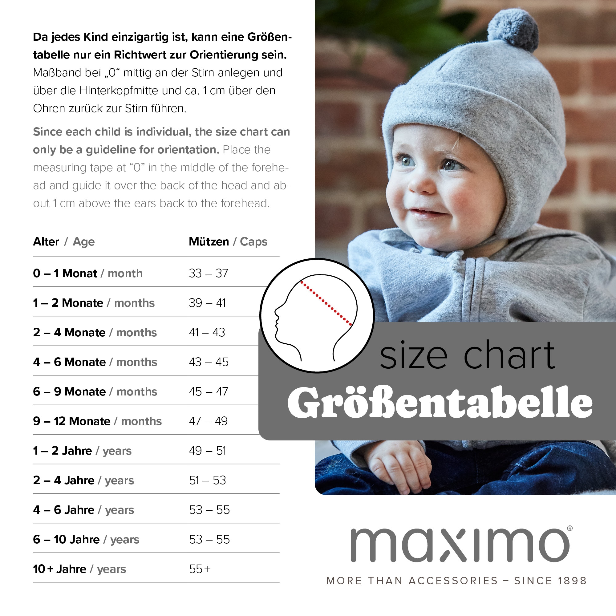 MAXIMO Casquette à visière Flatcap für Kids Jungen