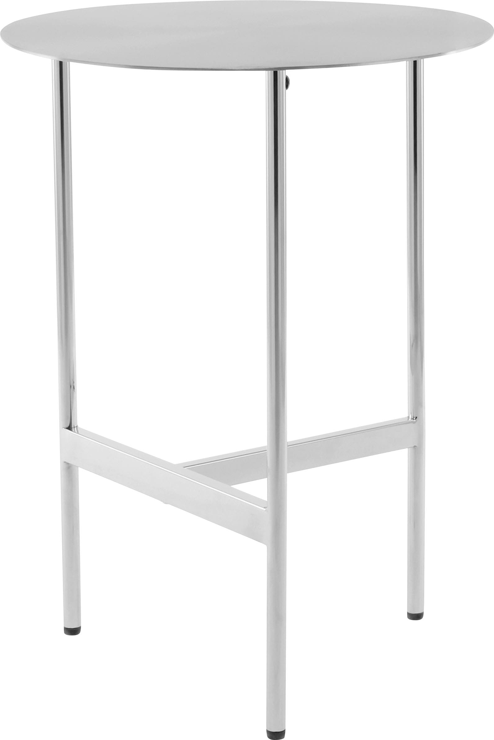 Kayoom Table d'appoint »Pema, Minimalistisches Design, Passt zu jedem Einrichtungsstil« 1 cuis tlg. minimalistisches Gestelldesign aus Edelstahl, runde Ablagefläche