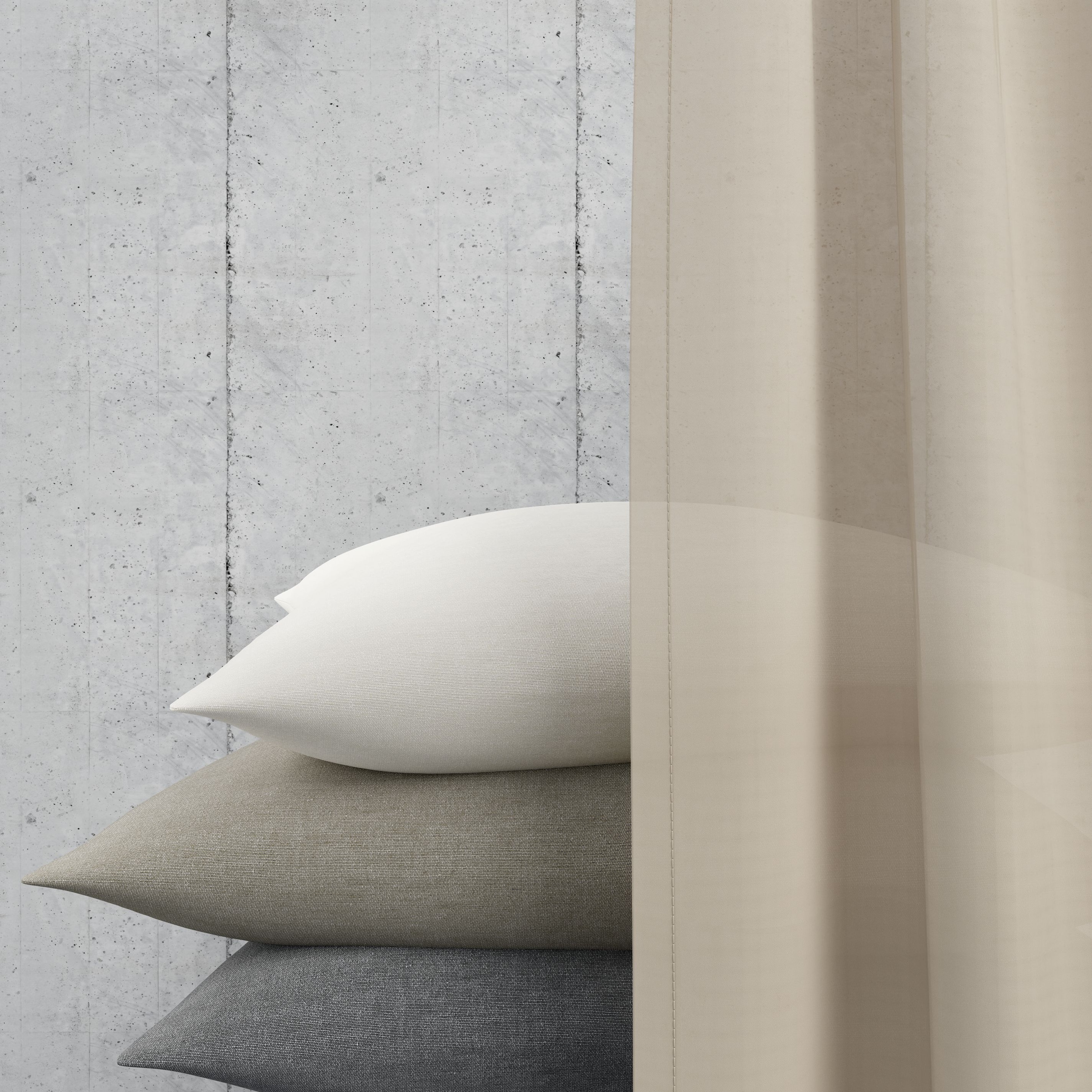 GOODproduct »ELVIRA, nach Wunschmass« Kräuselband 1 Stk. tlg. Massanfertigung, made in europe, Wohnzimmer, Schlafzimmer, uni