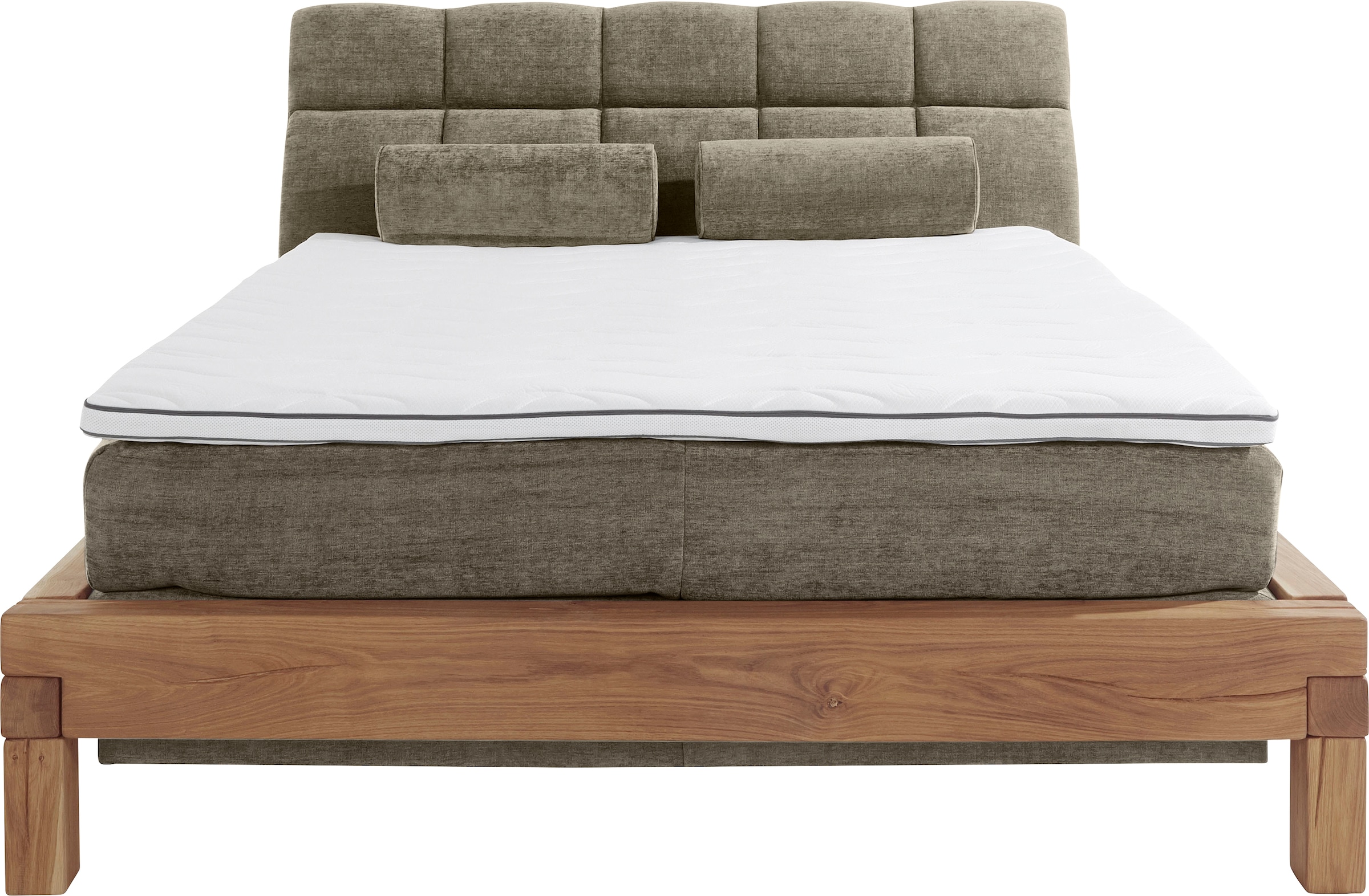 Home affaire Lit boxspring »Villads« Liegefläche: 160/200 cm aus Balkeneiche, Inside-Boxspring-Unterbau