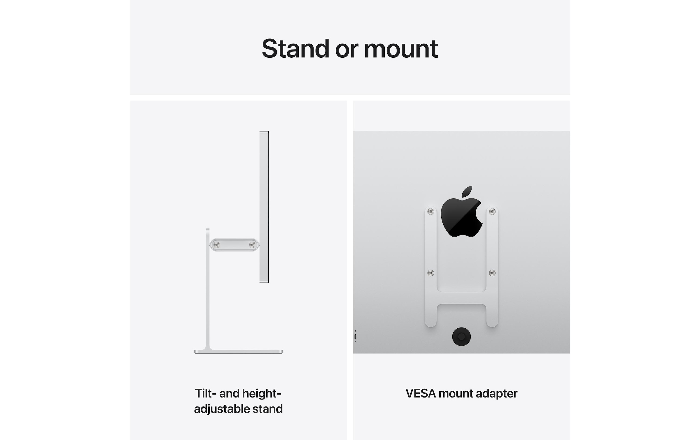 Apple Moniteur LED »27 Studio Dis­play XDR (Nanotexturglas, Height/Tilt-Stand)« 68,58 cm/27 ″  5120 x 2880 px 120 Hz