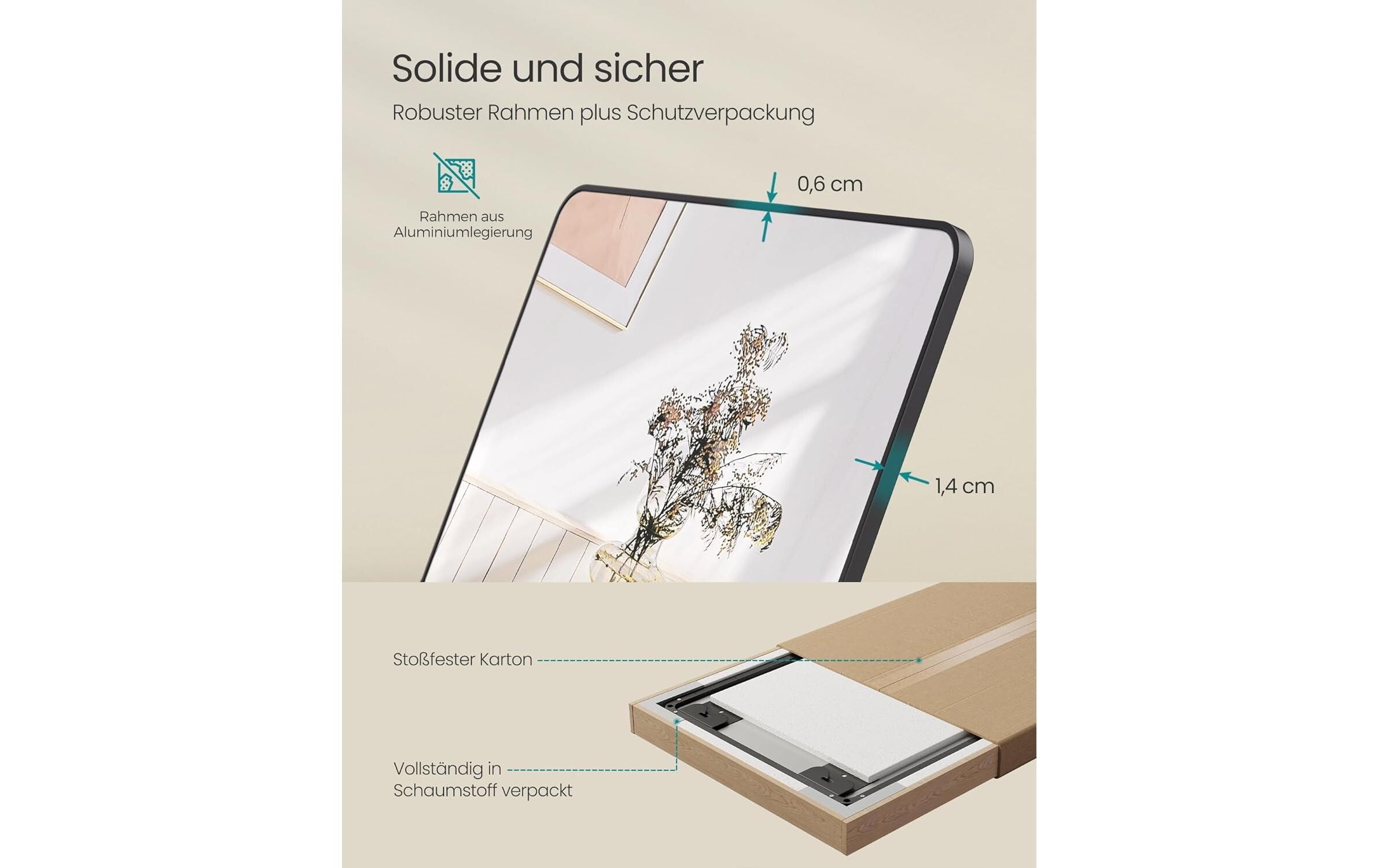 SONGMICS Spiegel »40 x 120 cm«