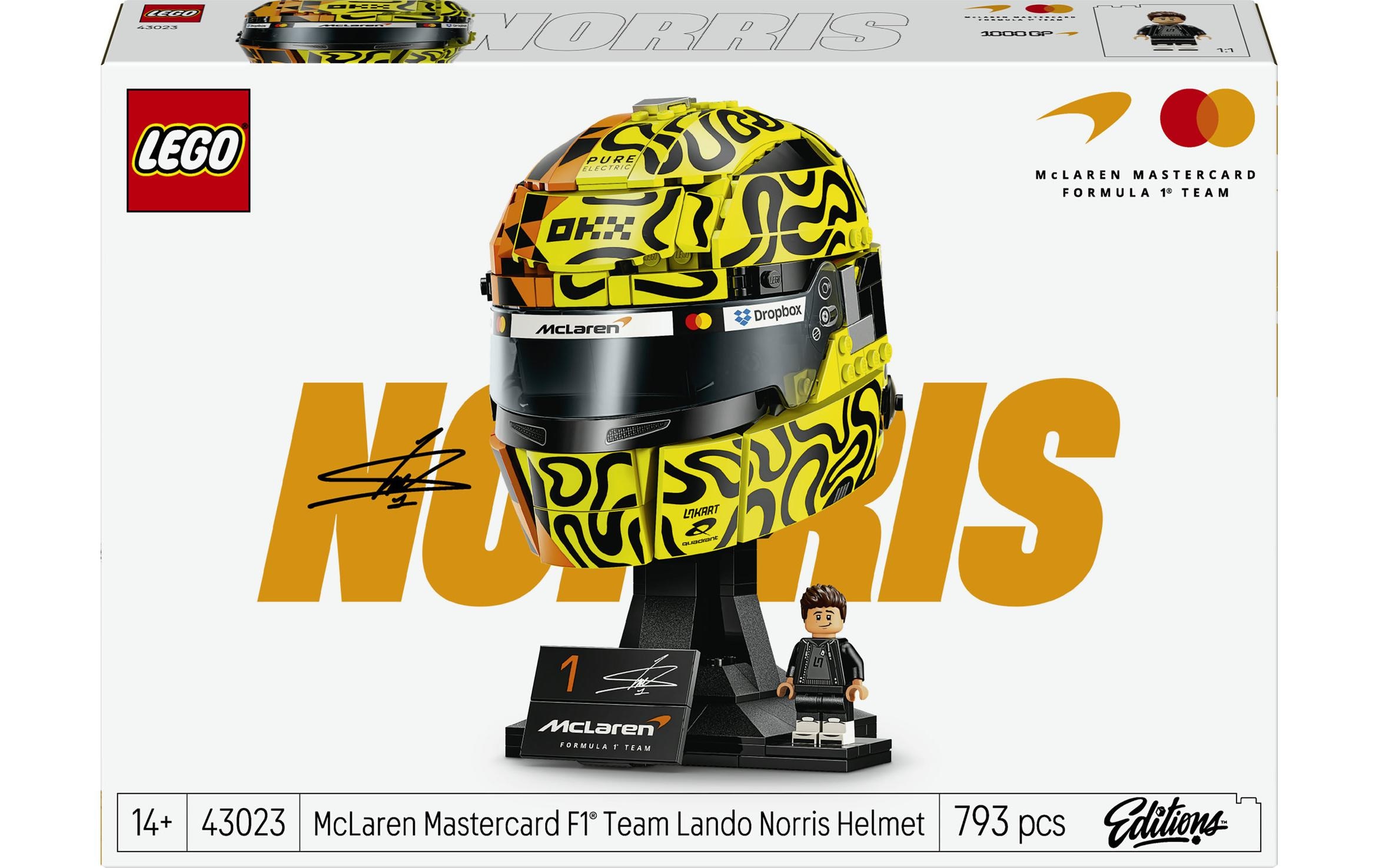 LEGO® Pions de construction »McLaren Mastercard F1® Team Lando Norris’ Helm (43023)« Formulaire LEGO Editions 1