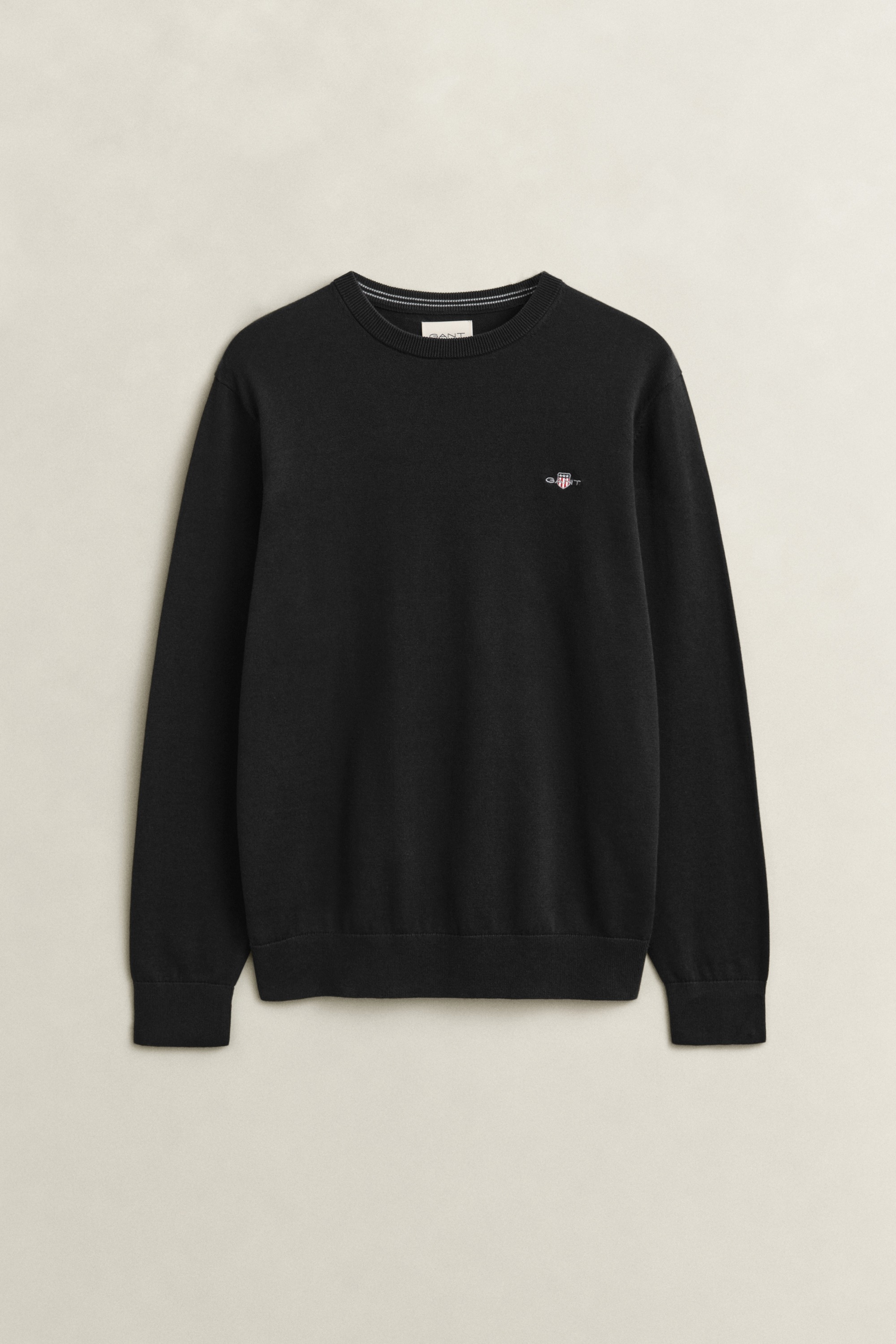 Gant Pull à col rond »CLASSIC COTTON« Coupe régulière avec col rond