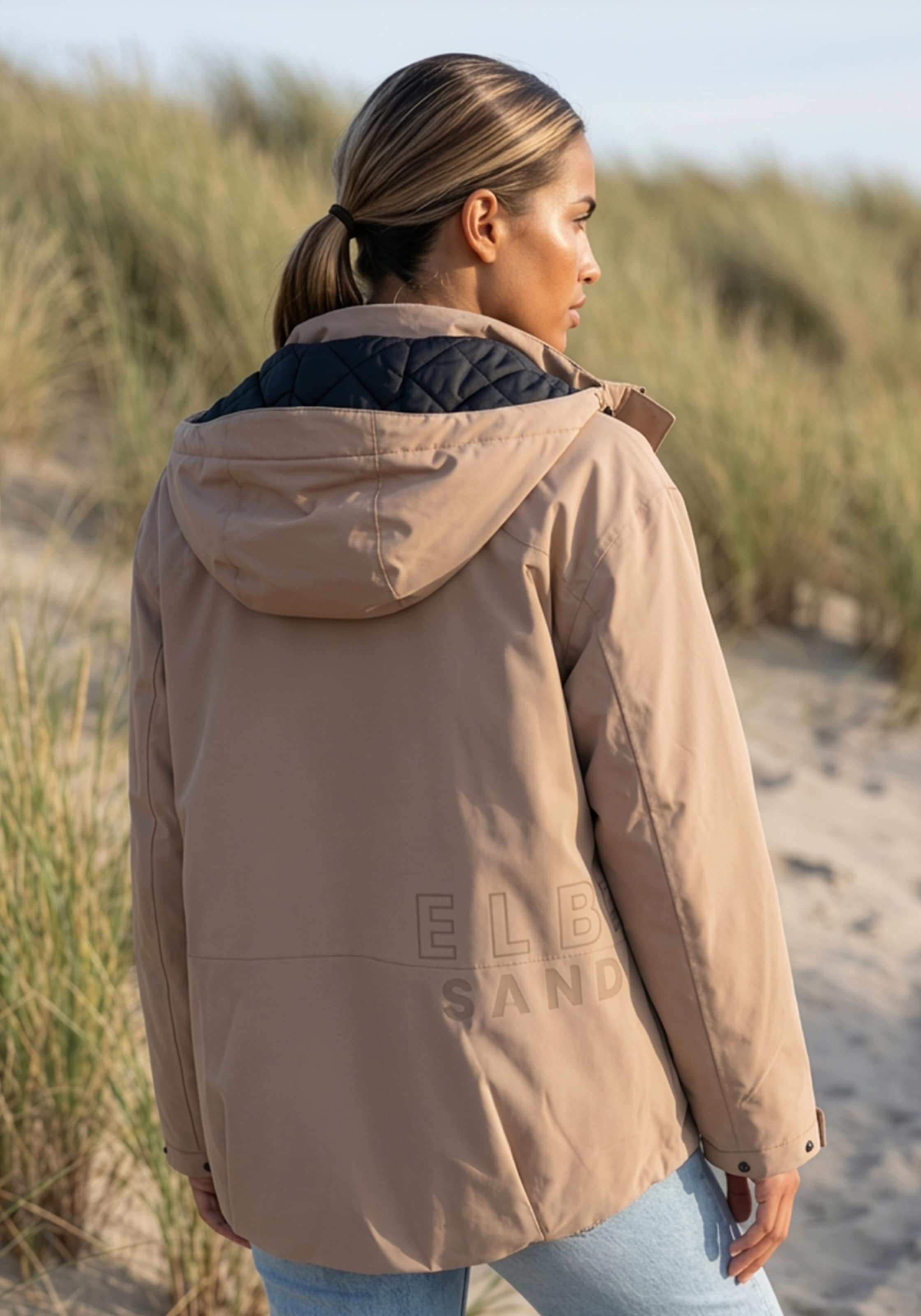 Elbsand Parka avec grand motif logo au dos
