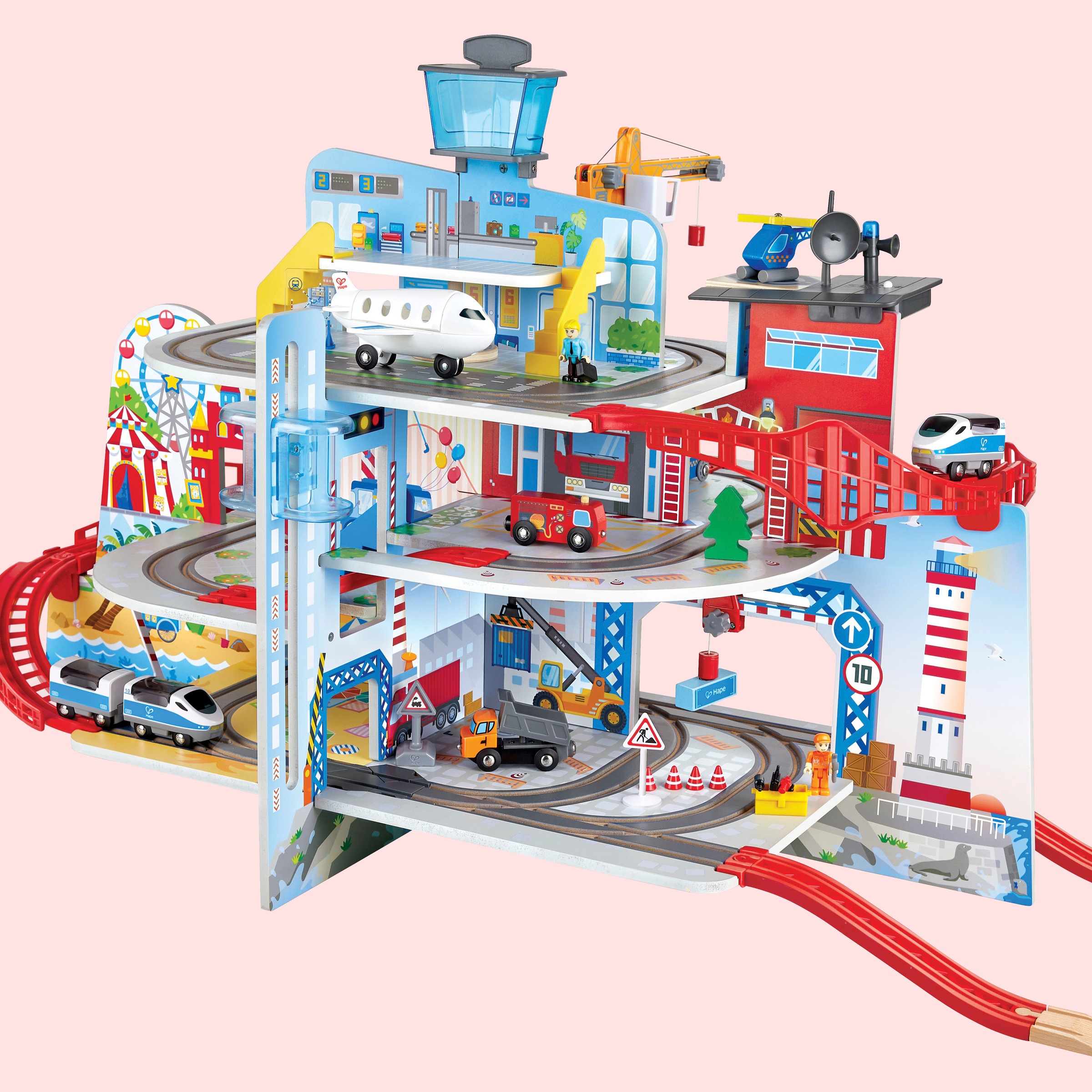 Hape Spielzeug-Eisenbahn »Mega City Eisenbahn«