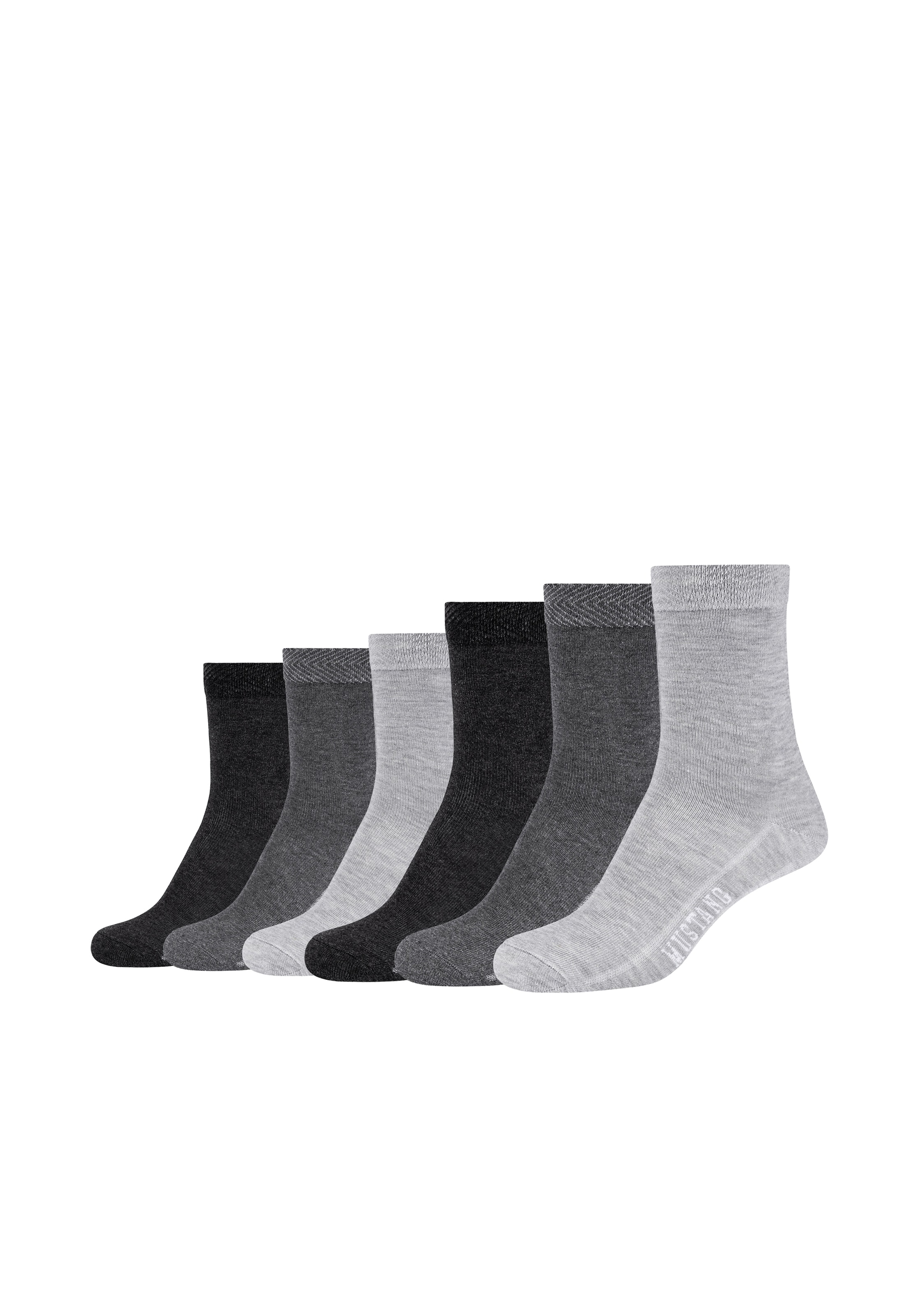 MUSTANG Chaussettes 6 cuis tlg. mit verstärktem Fersen- und Zehenbereich