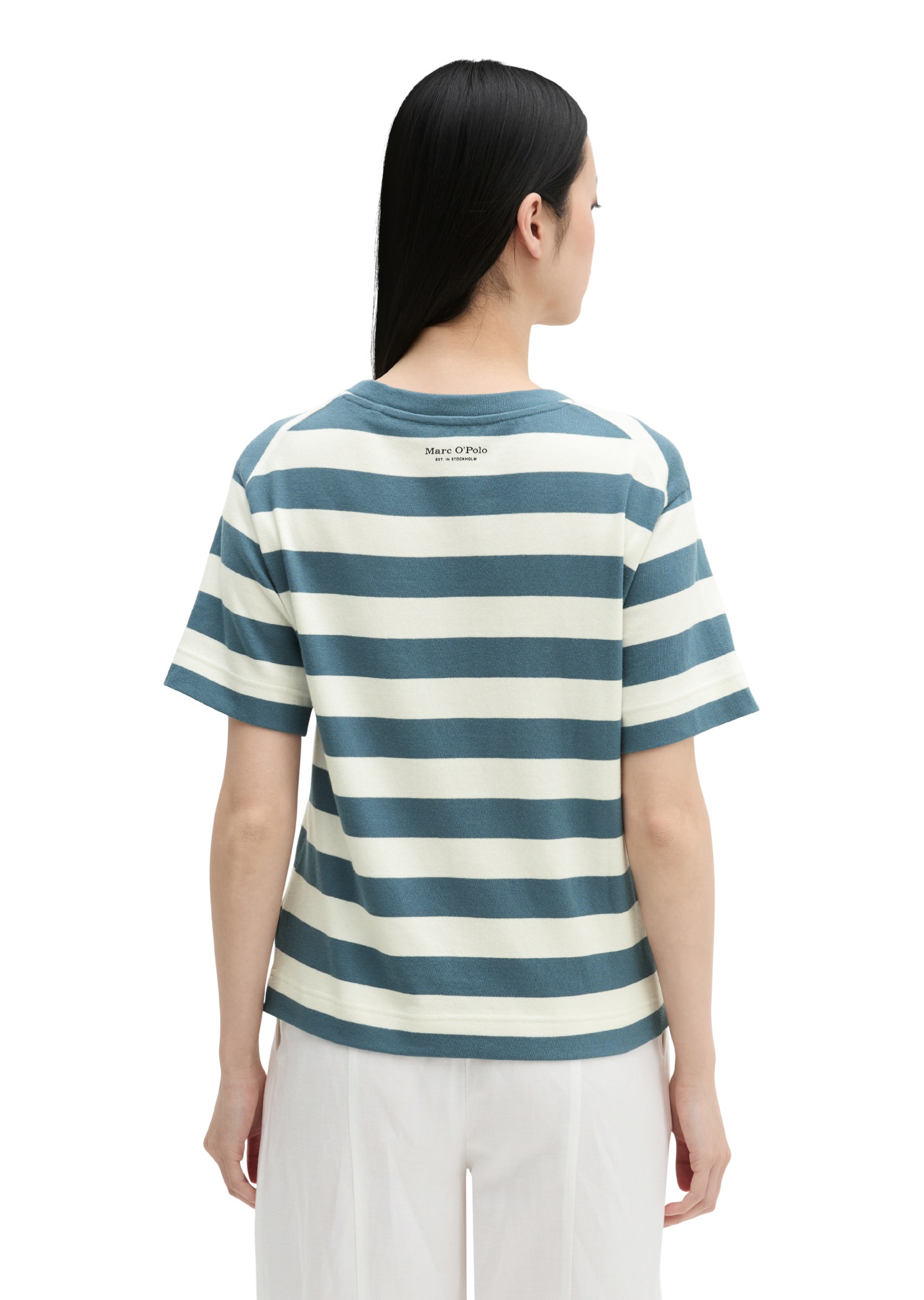 Marc O'Polo T-shirt rayé, loose en jersey simple doux